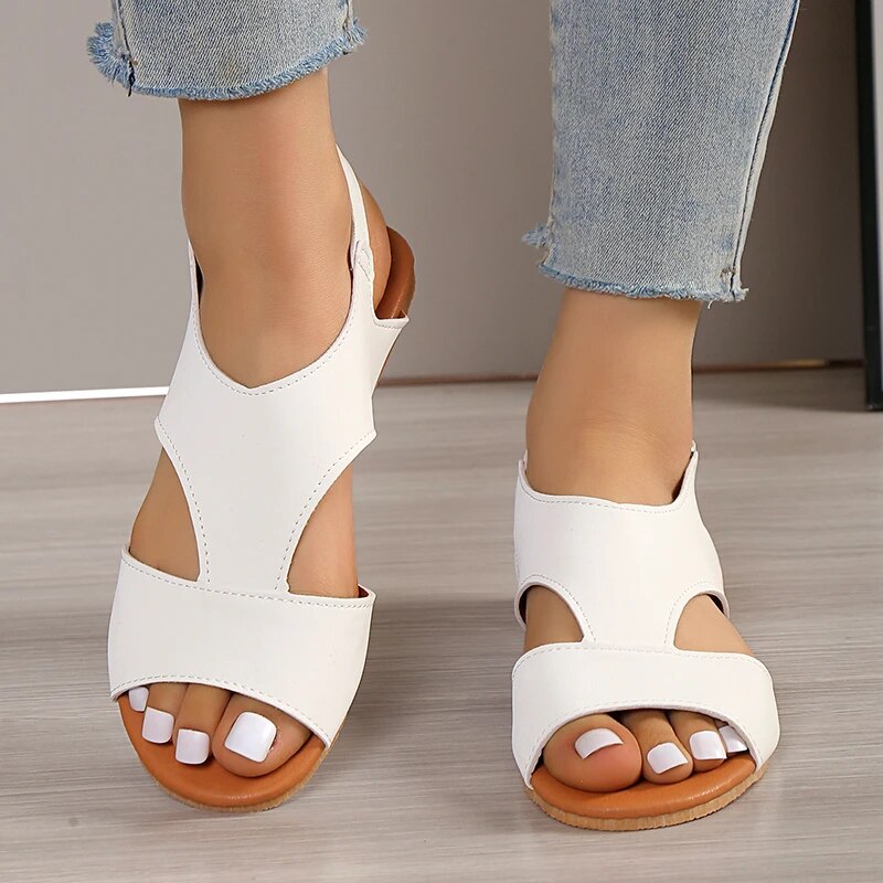 Minimalist Ankle Strap T-Strap Sandal