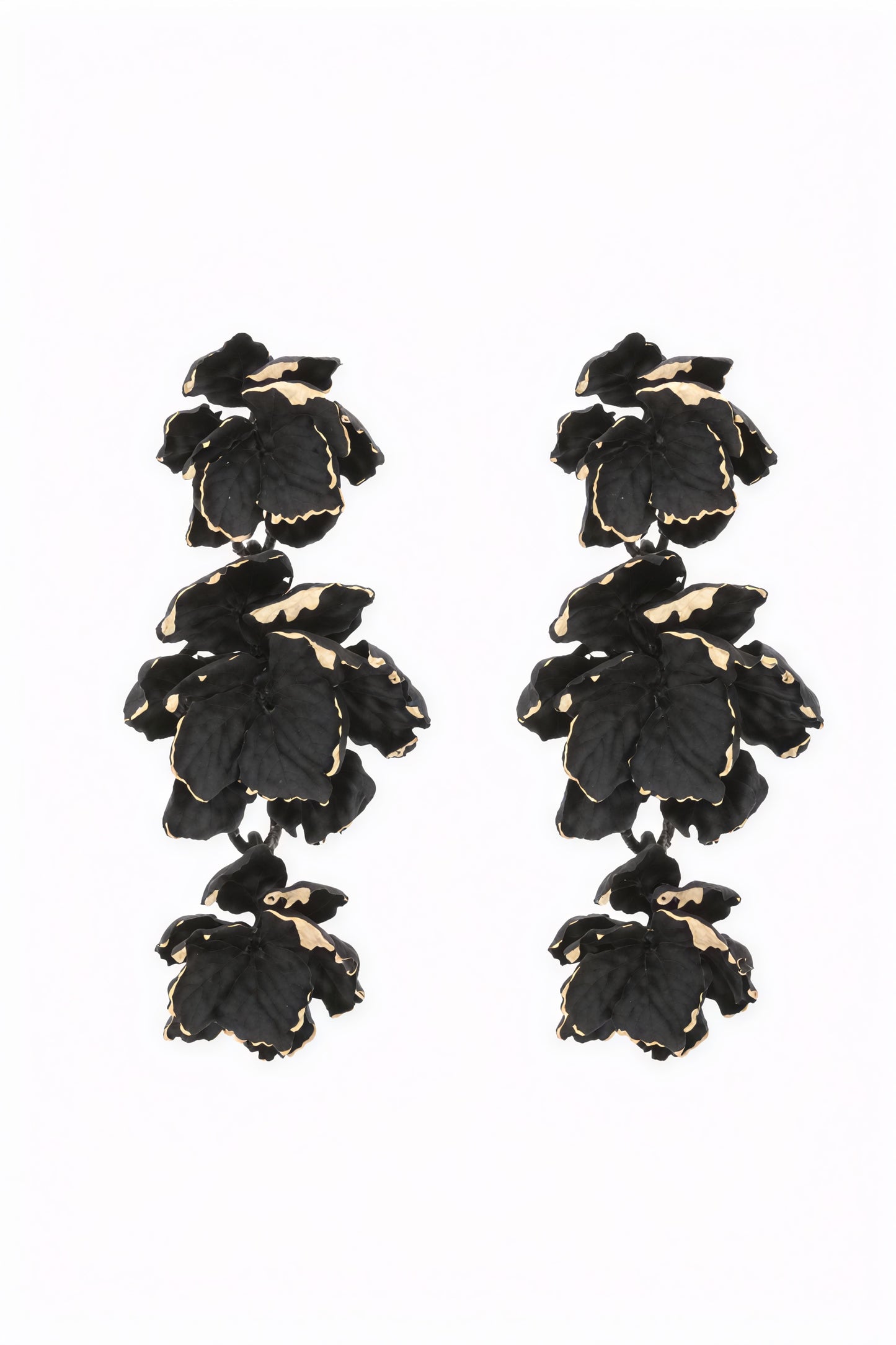 Floral Drop Earrings - Tiered Flower Design