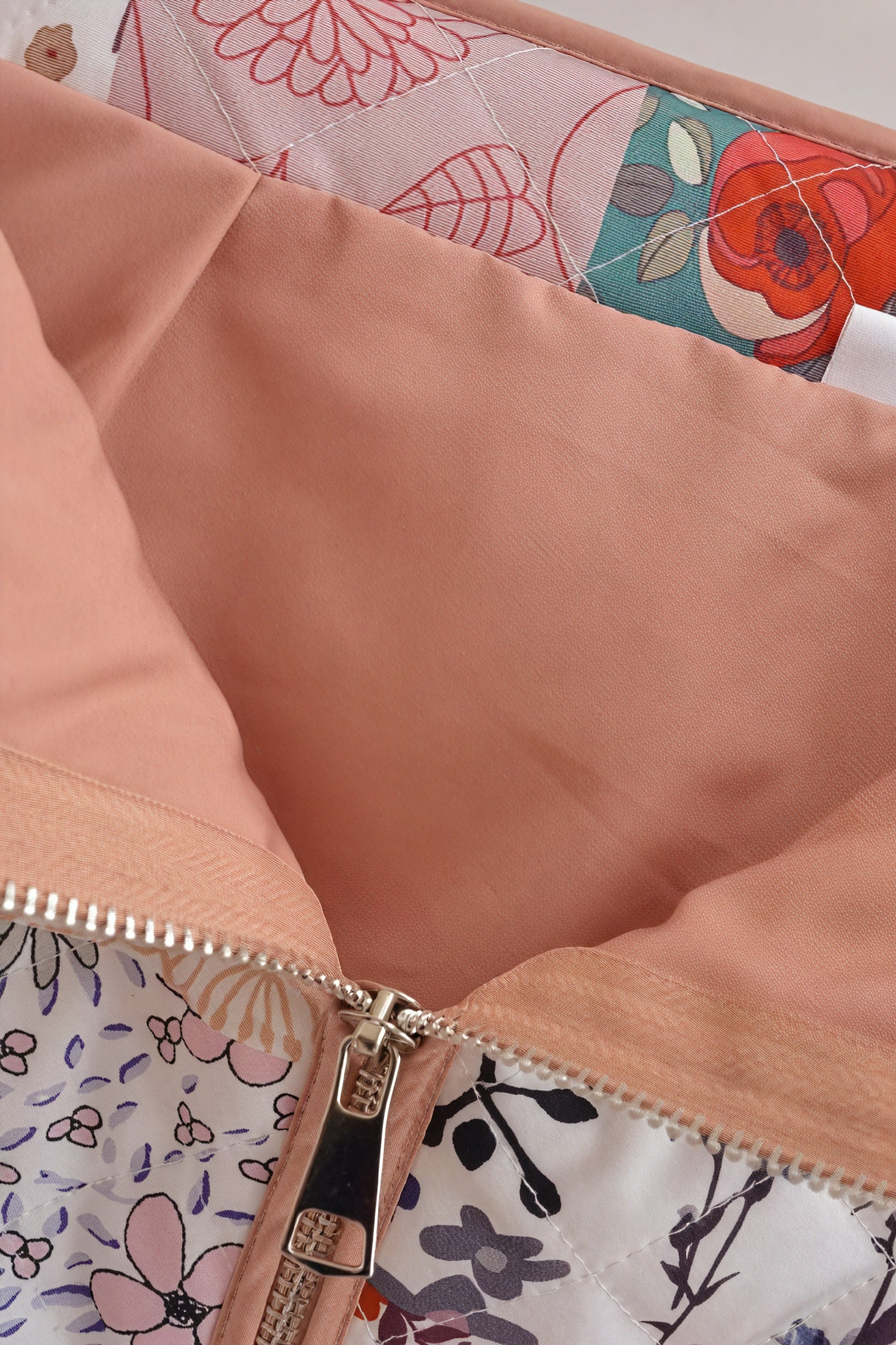 Bohemian Patchwork Quilted Jacket - Floral Design