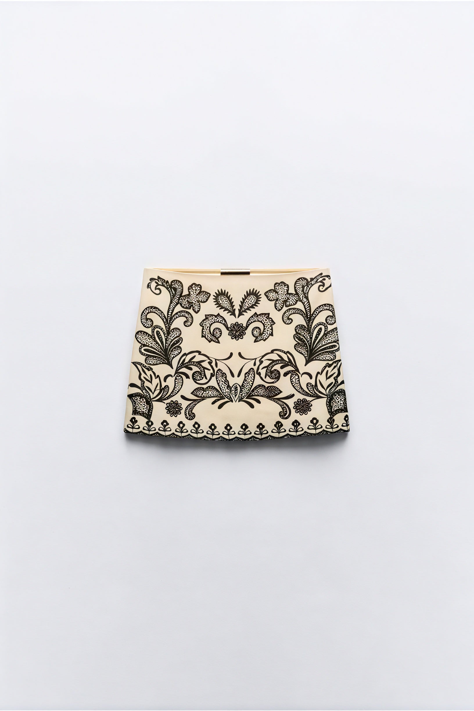 Floral Embroidered Halter Top and Skirt Set