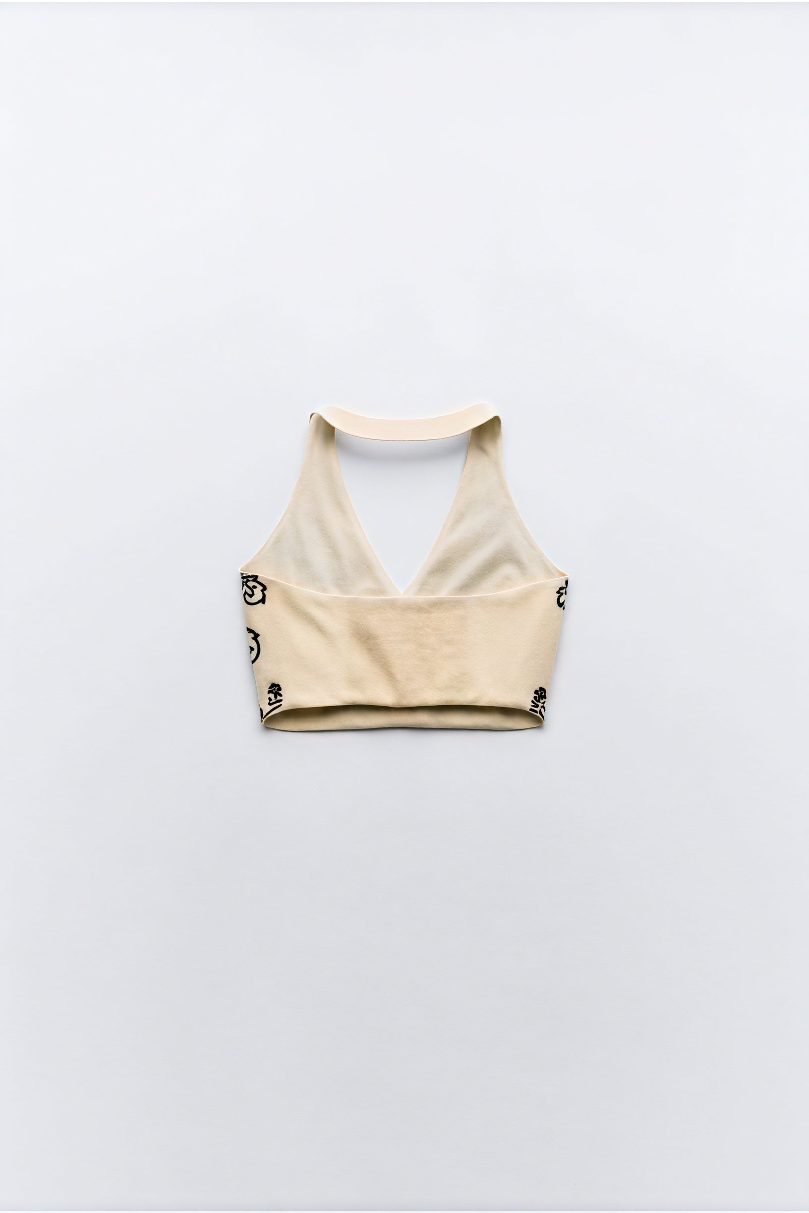 Floral Embroidered Halter Top and Skirt Set