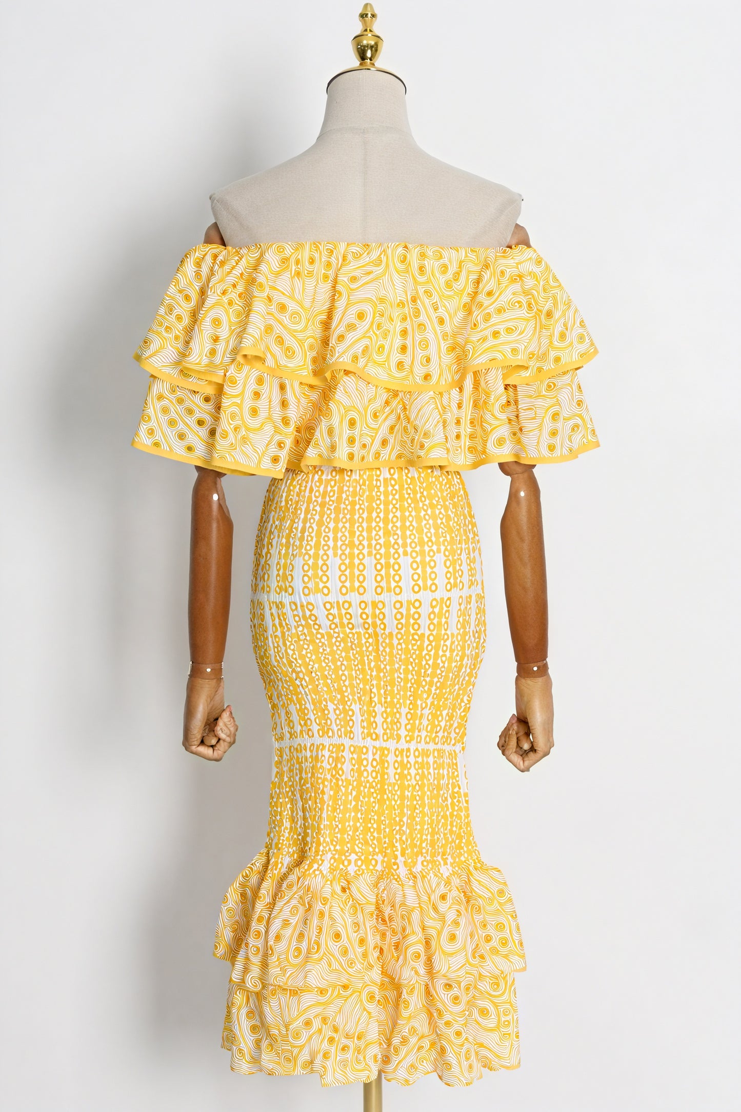 Ruffled Two-Piece Set - Embroidered Details