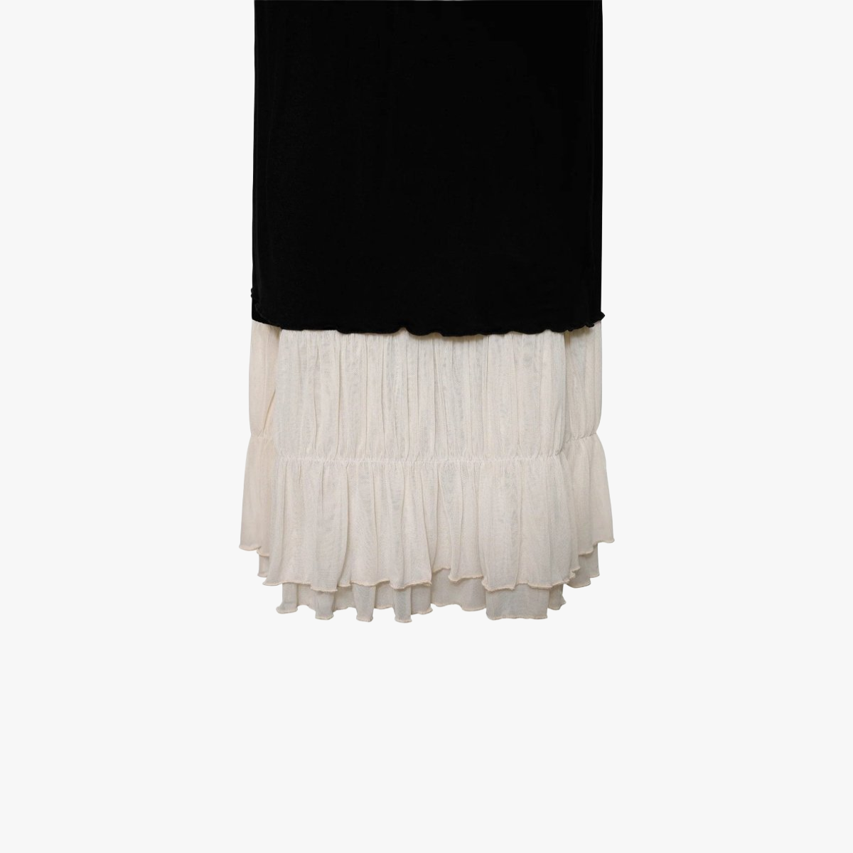 Layered Maxi Dress - Fitted Bodice & Lace