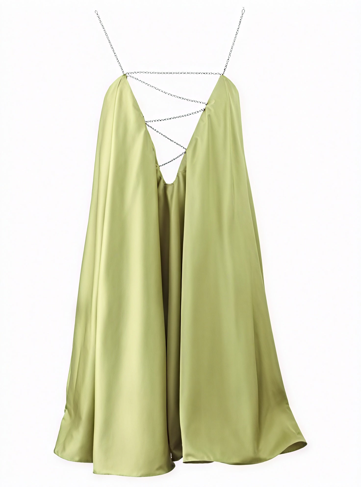 Chain Strap A-Line Mini Dress