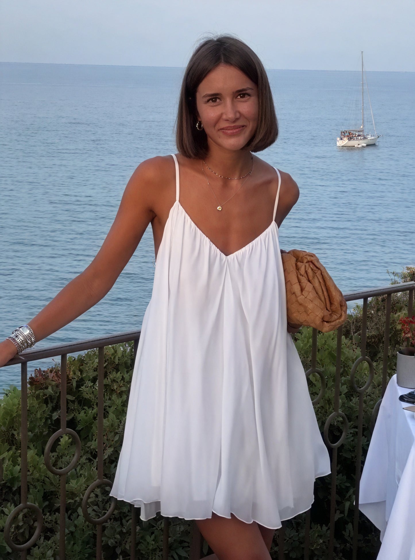 Flowy V-Neck Spaghetti Strap Dress Lightweight Summer Versatile-81491-9eb7f869-9eae-416a-bb58-9b2f95115927