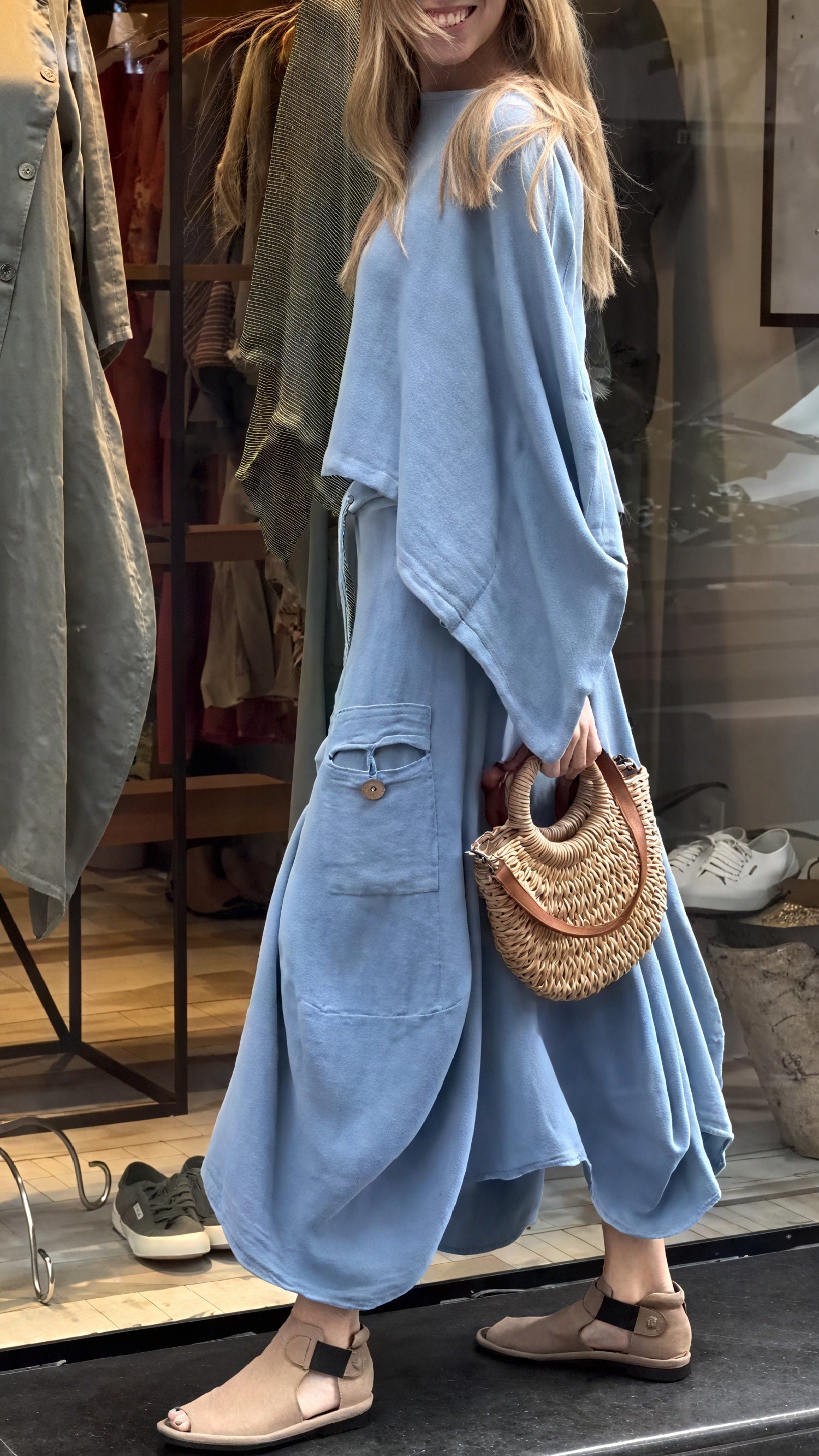 Women's Two-Piece Outfit – Relaxed Fit, Drawstring Waist, Pockets-81991-cbcb318b-6766-4ce2-9dac-e586d4503c55