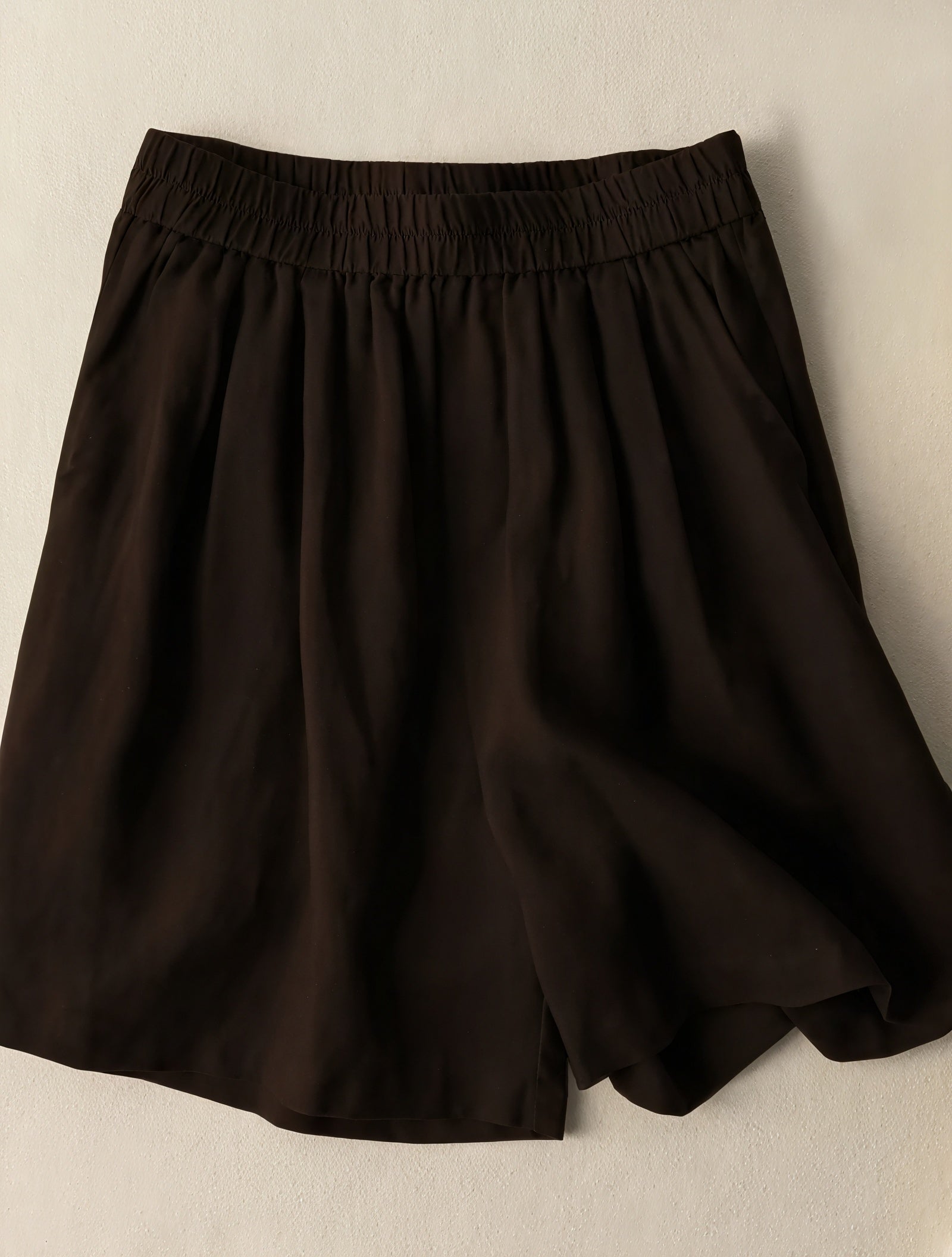 Relaxed Fit High-Waisted Wide Leg Shorts