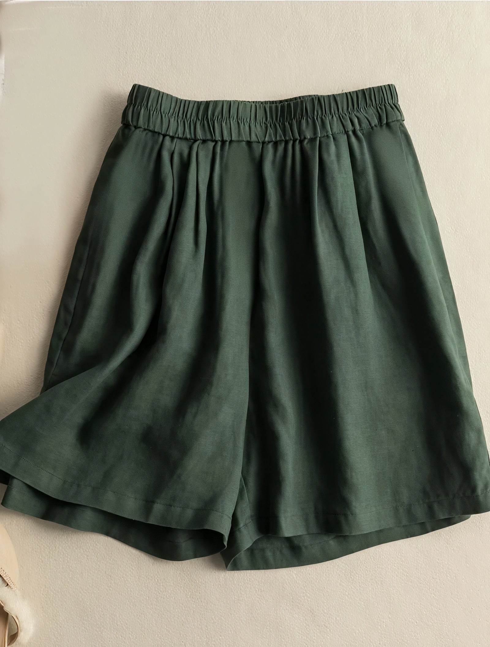 Relaxed Fit High-Waisted Wide Leg Shorts