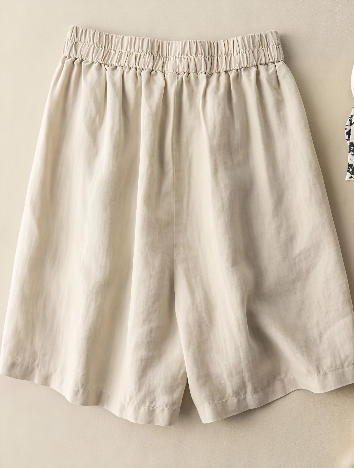 Relaxed Fit High-Waisted Wide Leg Shorts