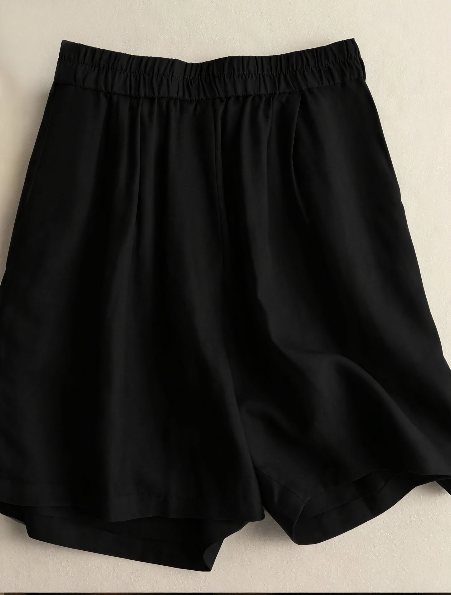 Relaxed Fit High-Waisted Wide Leg Shorts