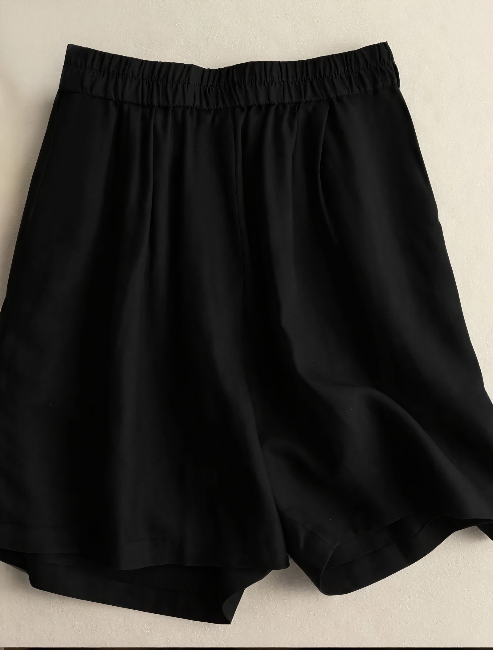 Relaxed Fit High-Waisted Wide Leg Shorts