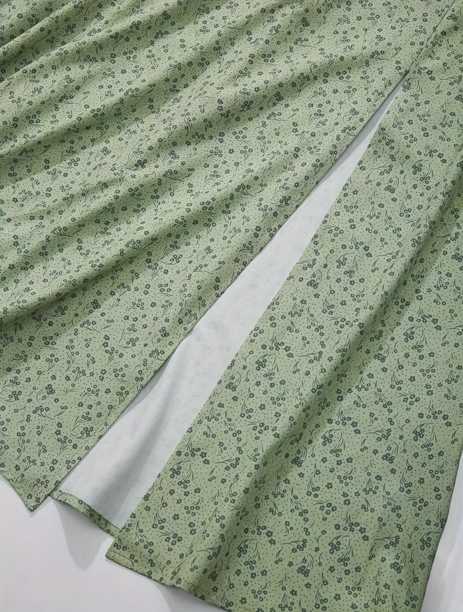 Floral Dress Square Neck Puff Sleeve Tie Bust High Slit Romantic Summer Garden Party-82654-5bb0a6cf-0bb7-4d91-8d77-9f904660cecf