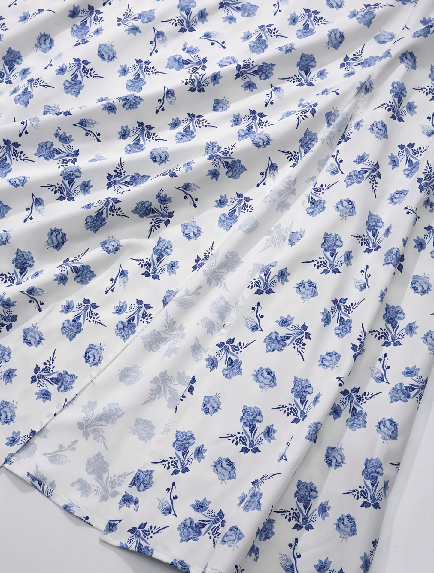 Floral Dress Square Neck Puff Sleeve Tie Bust High Slit Romantic Summer Garden Party-82654-00b987d8-2741-45ca-8dd1-7e029b1f505d