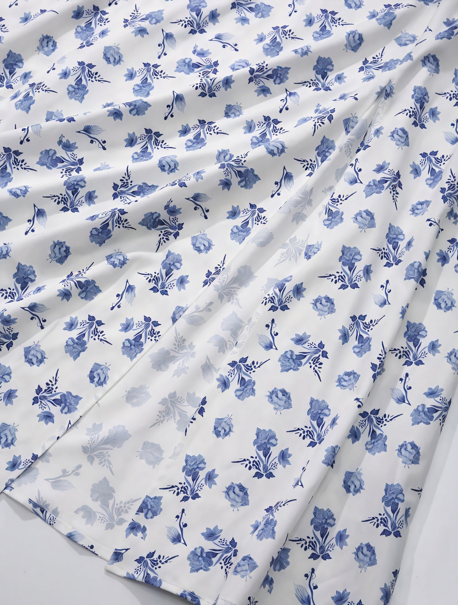 Floral Dress Square Neck Puff Sleeve Tie Bust High Slit Romantic Summer Garden Party-82654-00b987d8-2741-45ca-8dd1-7e029b1f505d