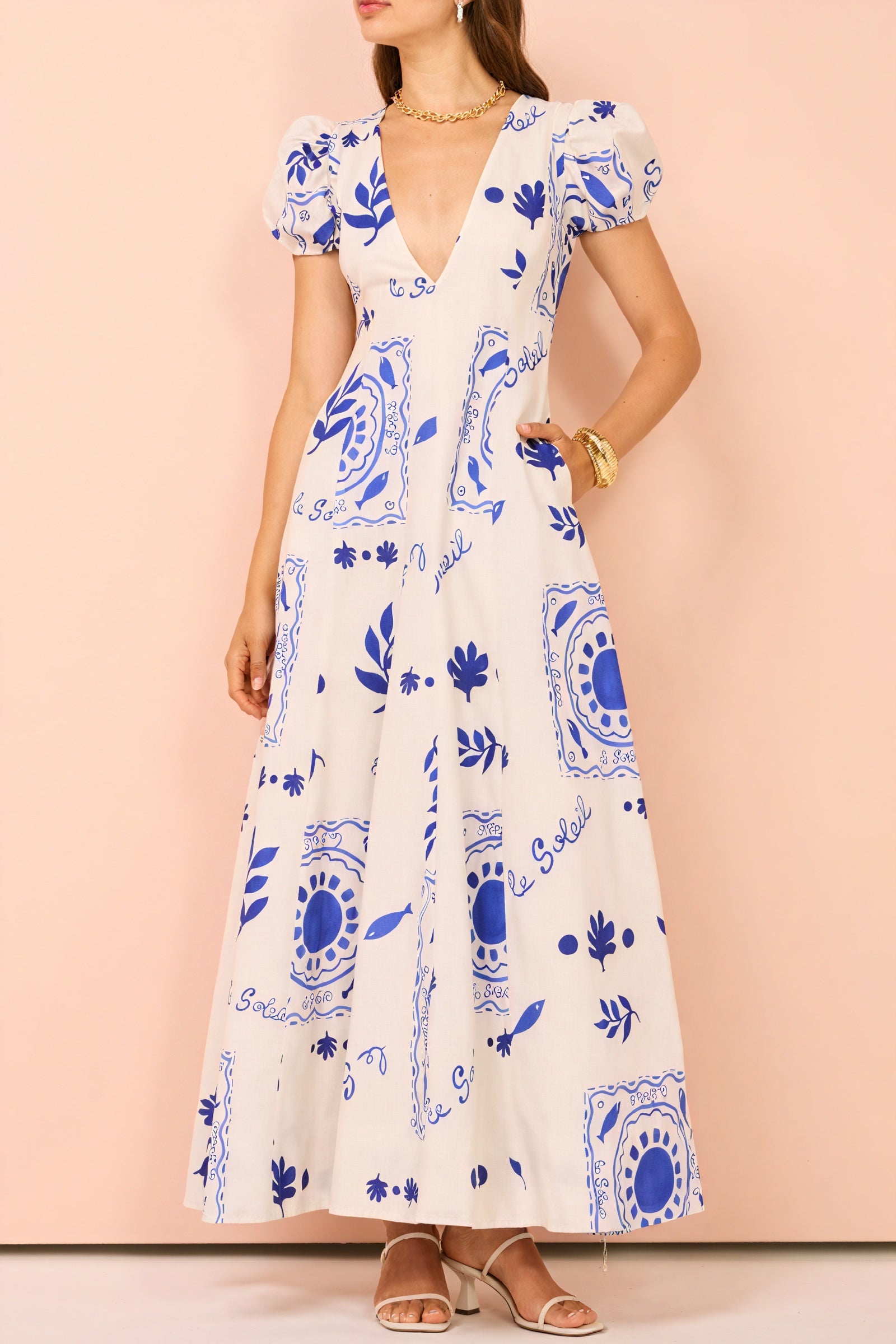 Printed Midi Dress: Summer Daydream