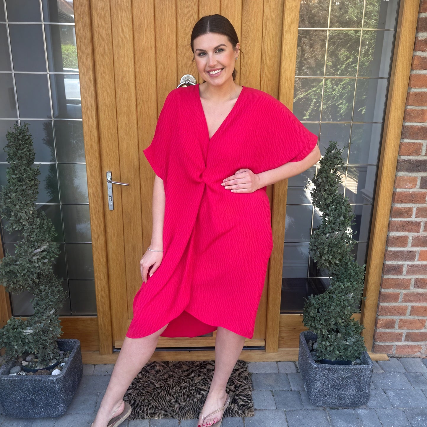 Tiffany Maxi Knot Dress - Blush Boutique Essex