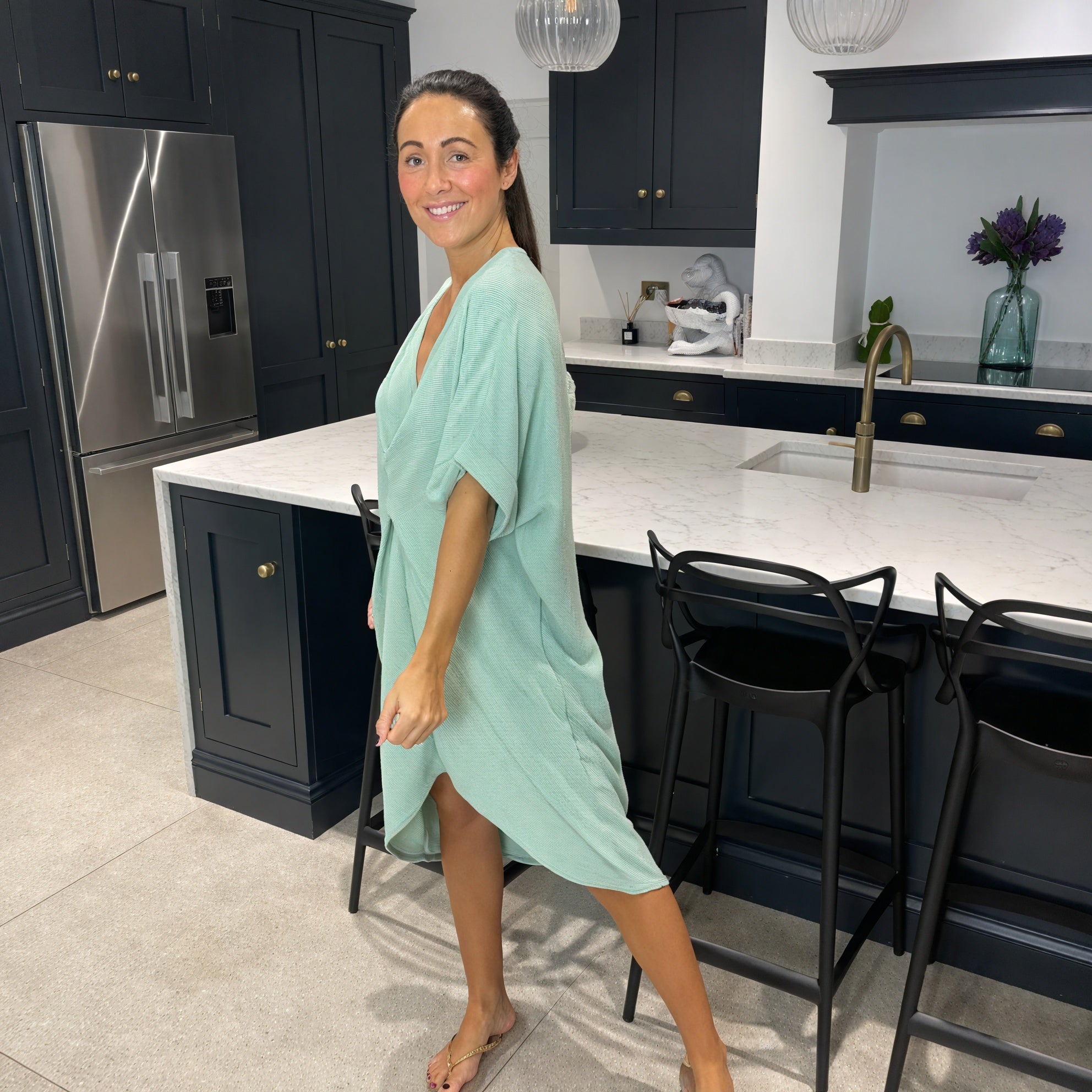 Tiffany Maxi Knot Dress - Blush Boutique Essex