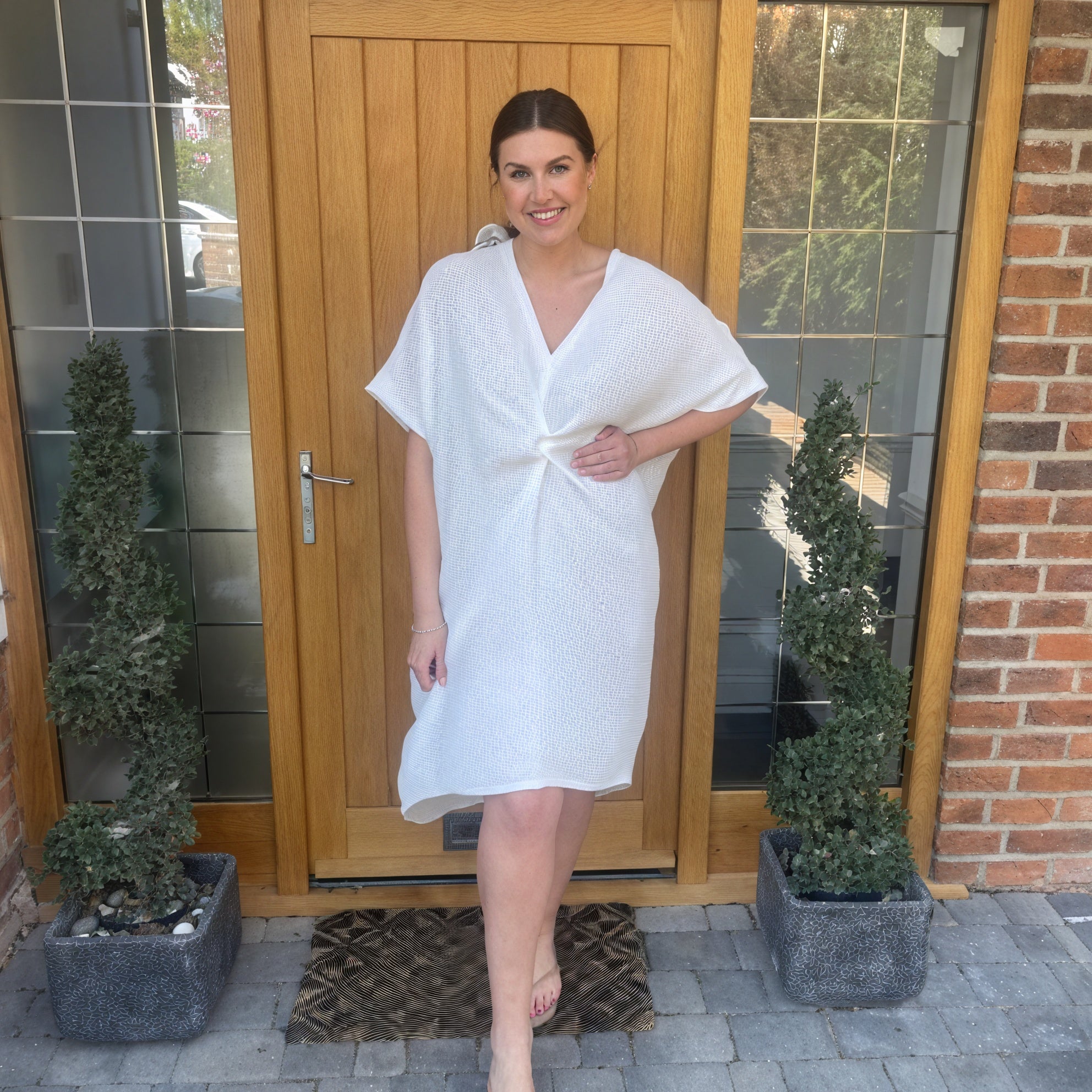 Tiffany Maxi Knot Dress - Blush Boutique Essex