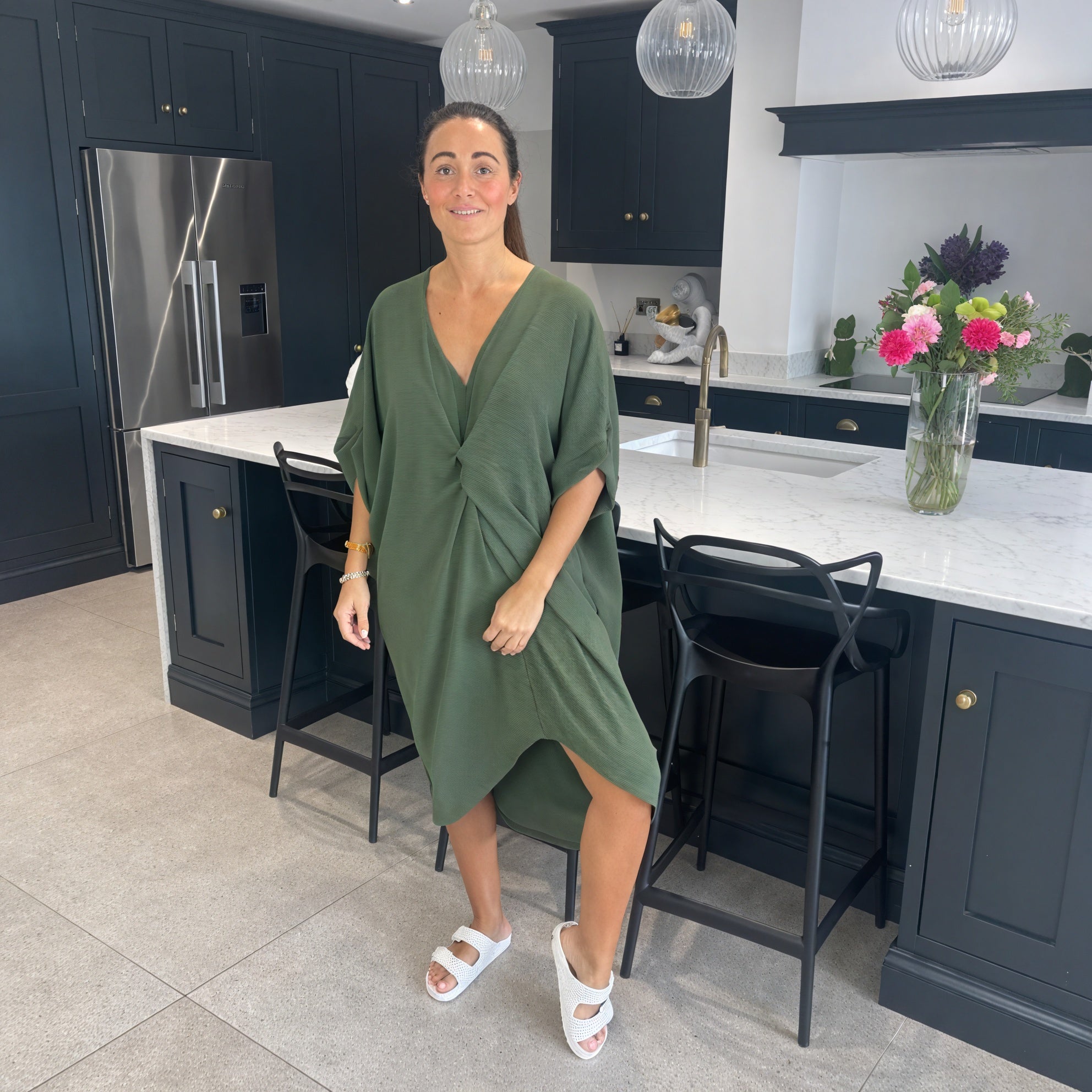 Tiffany Maxi Knot Dress - Blush Boutique Essex