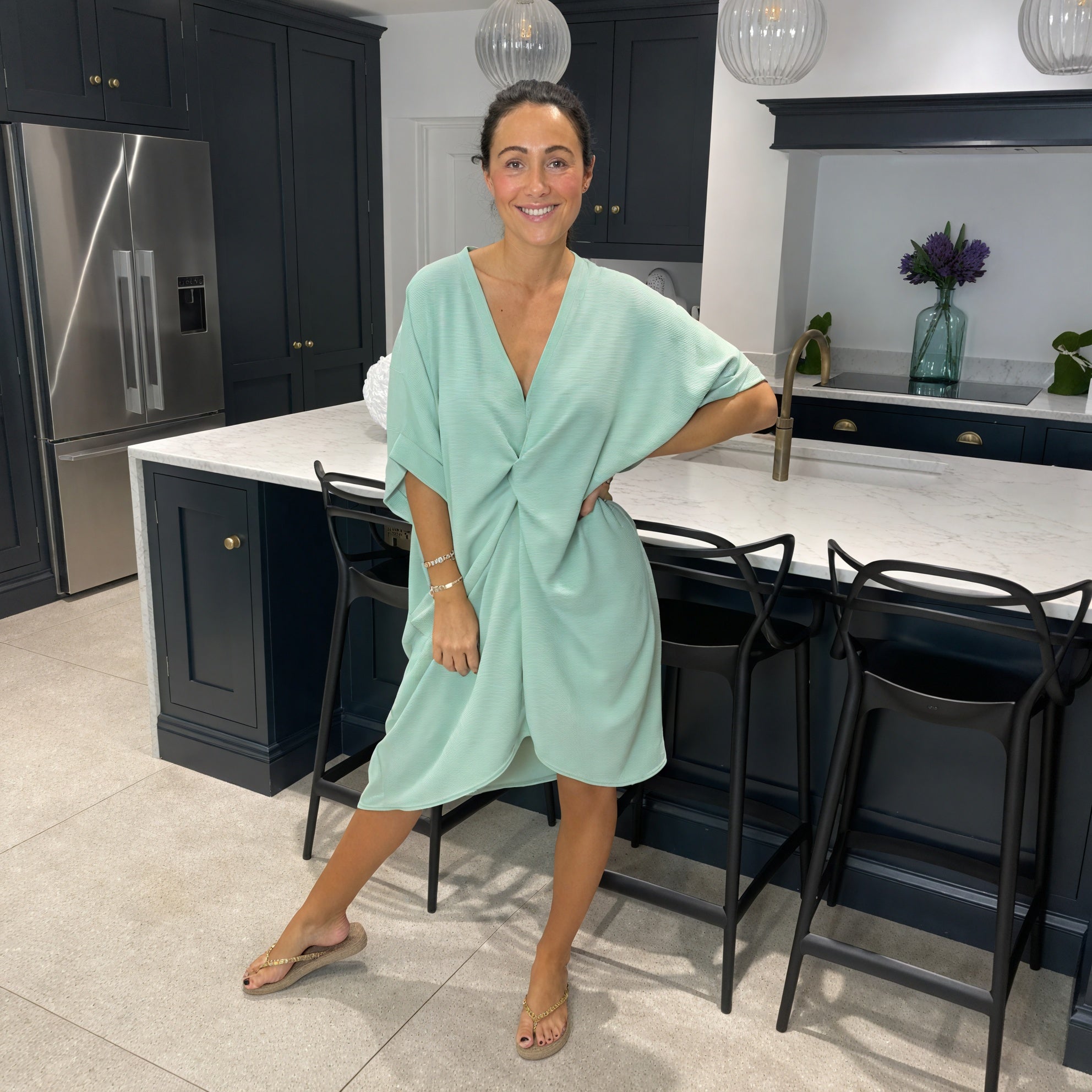 Tiffany Maxi Knot Dress - Blush Boutique Essex