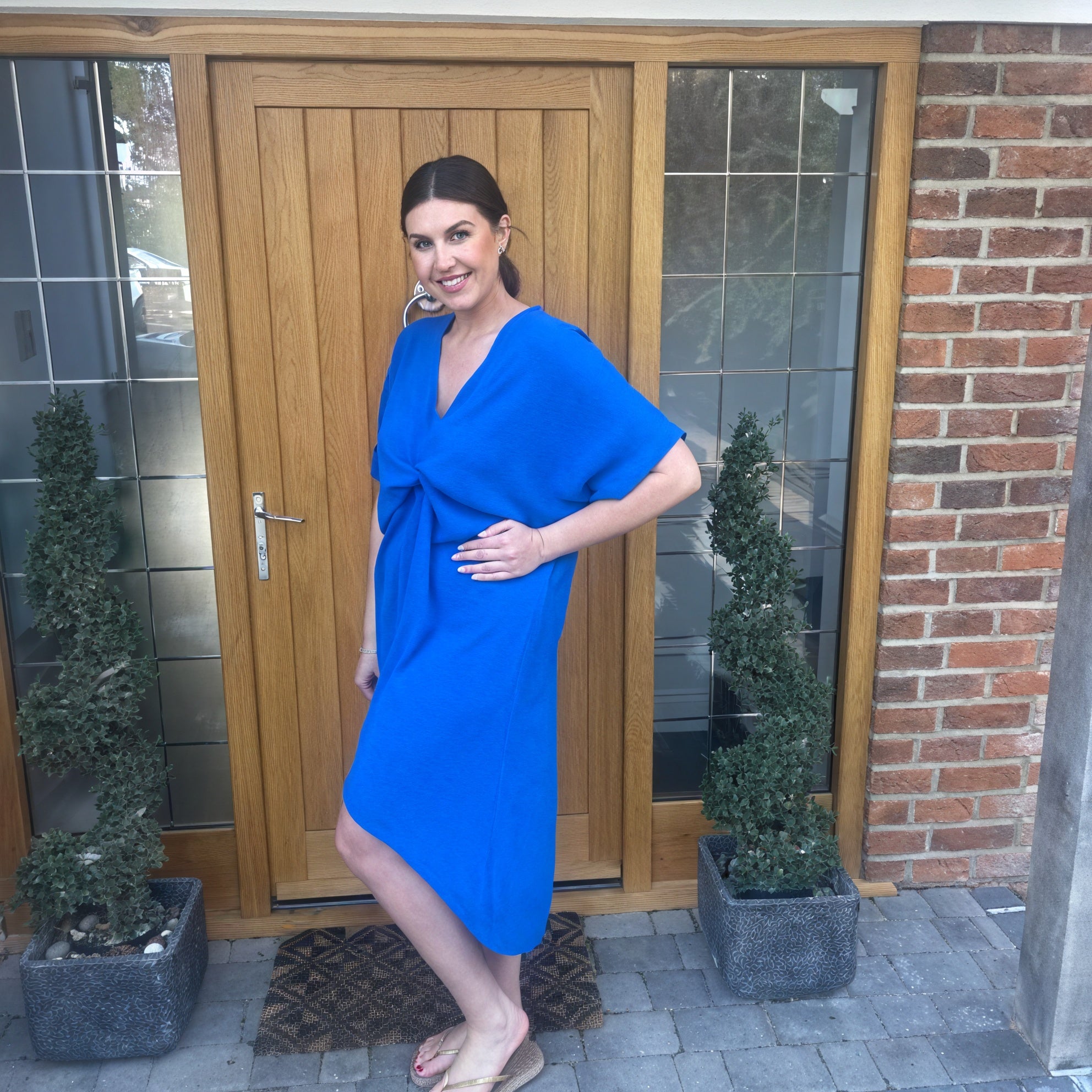 Tiffany Maxi Knot Dress - Blush Boutique Essex