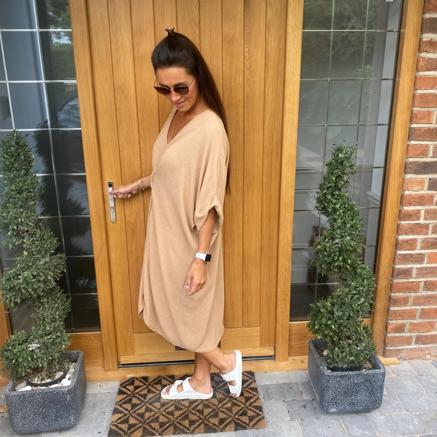 Tiffany Maxi Knot Dress - Blush Boutique Essex