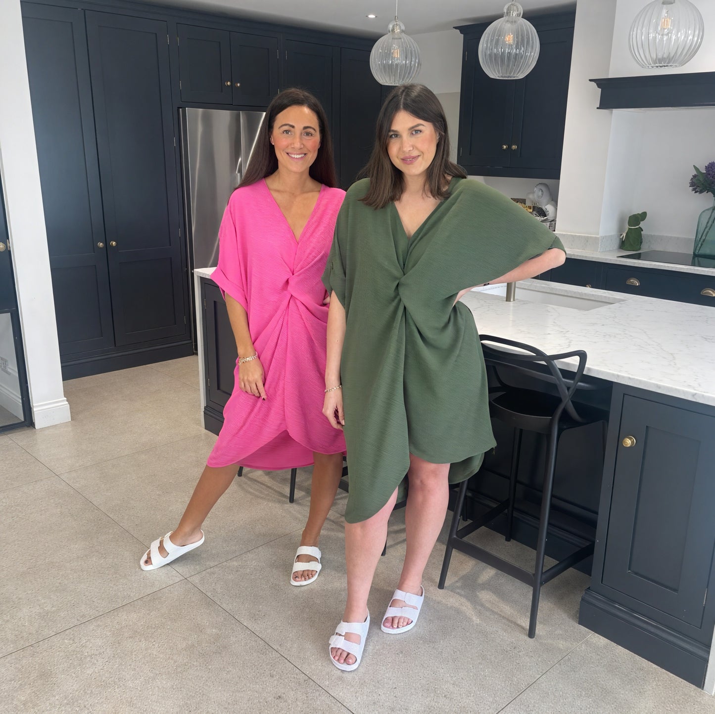 Tiffany Maxi Knot Dress - Blush Boutique Essex