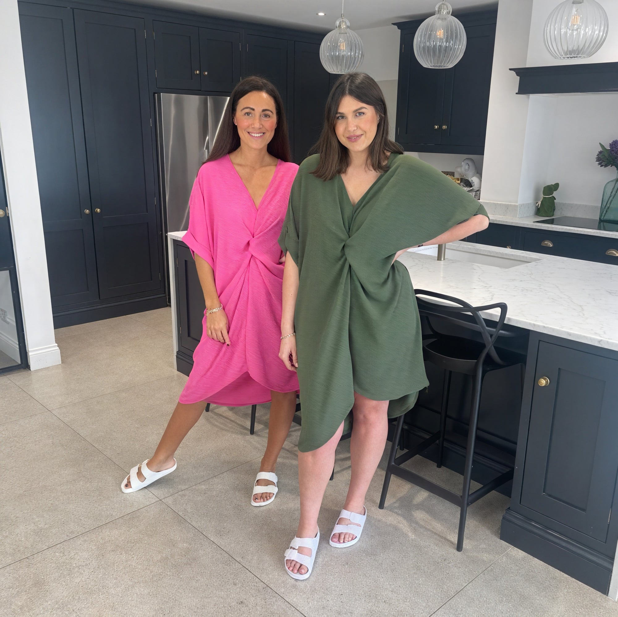 Tiffany Maxi Knot Dress - Blush Boutique Essex