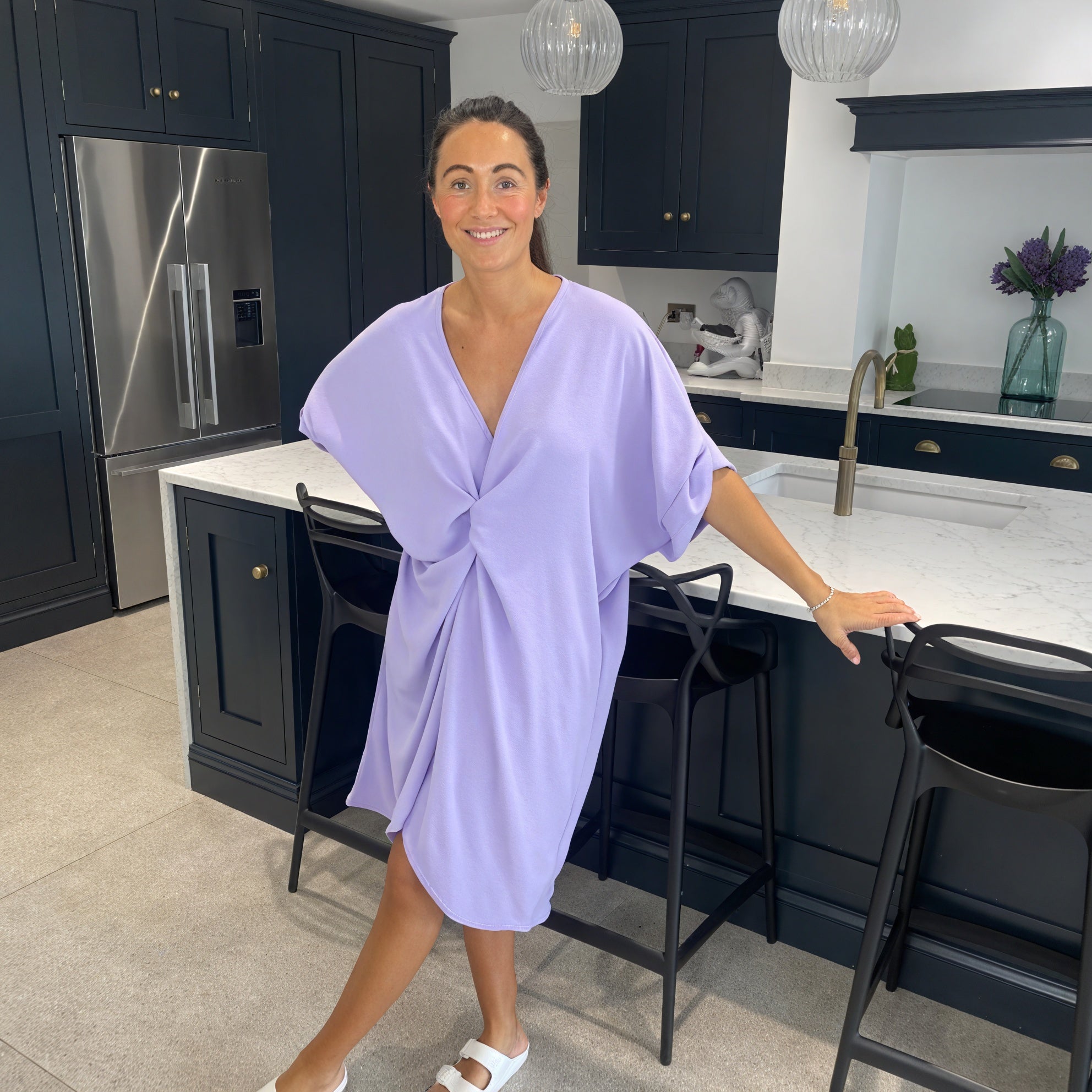 Tiffany Maxi Knot Dress - Blush Boutique Essex