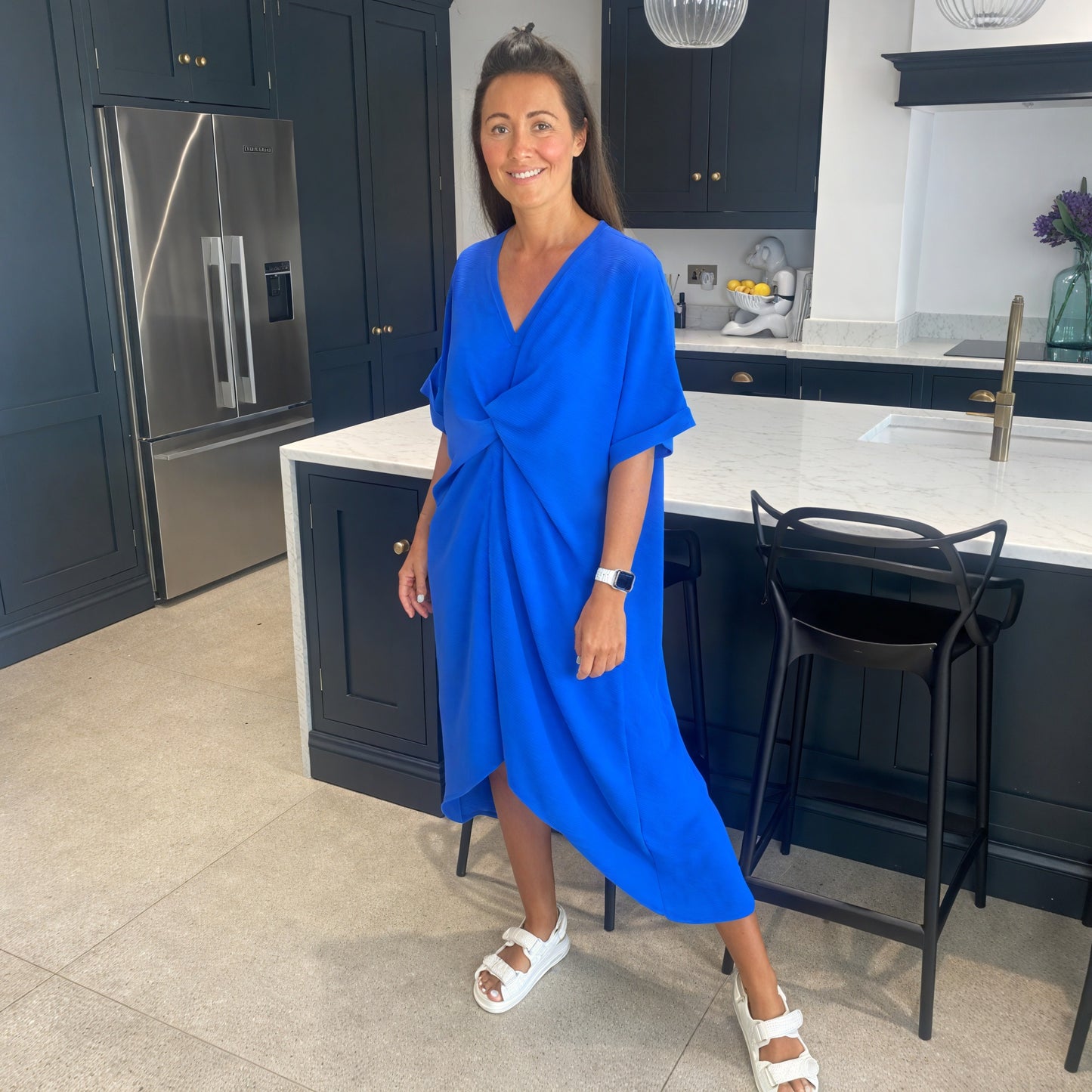 Tiffany Maxi Knot Dress - Blush Boutique Essex