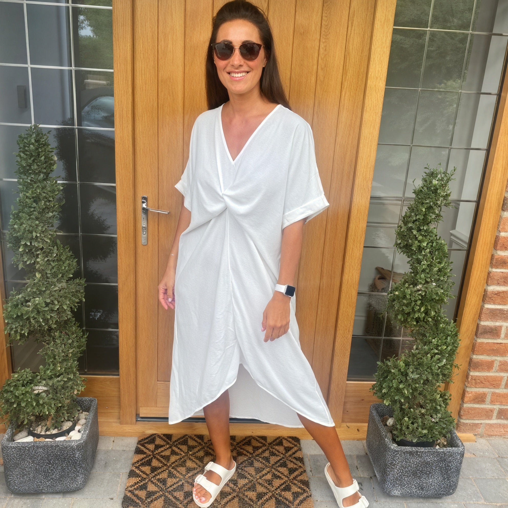 Tiffany Maxi Knot Dress - Blush Boutique Essex