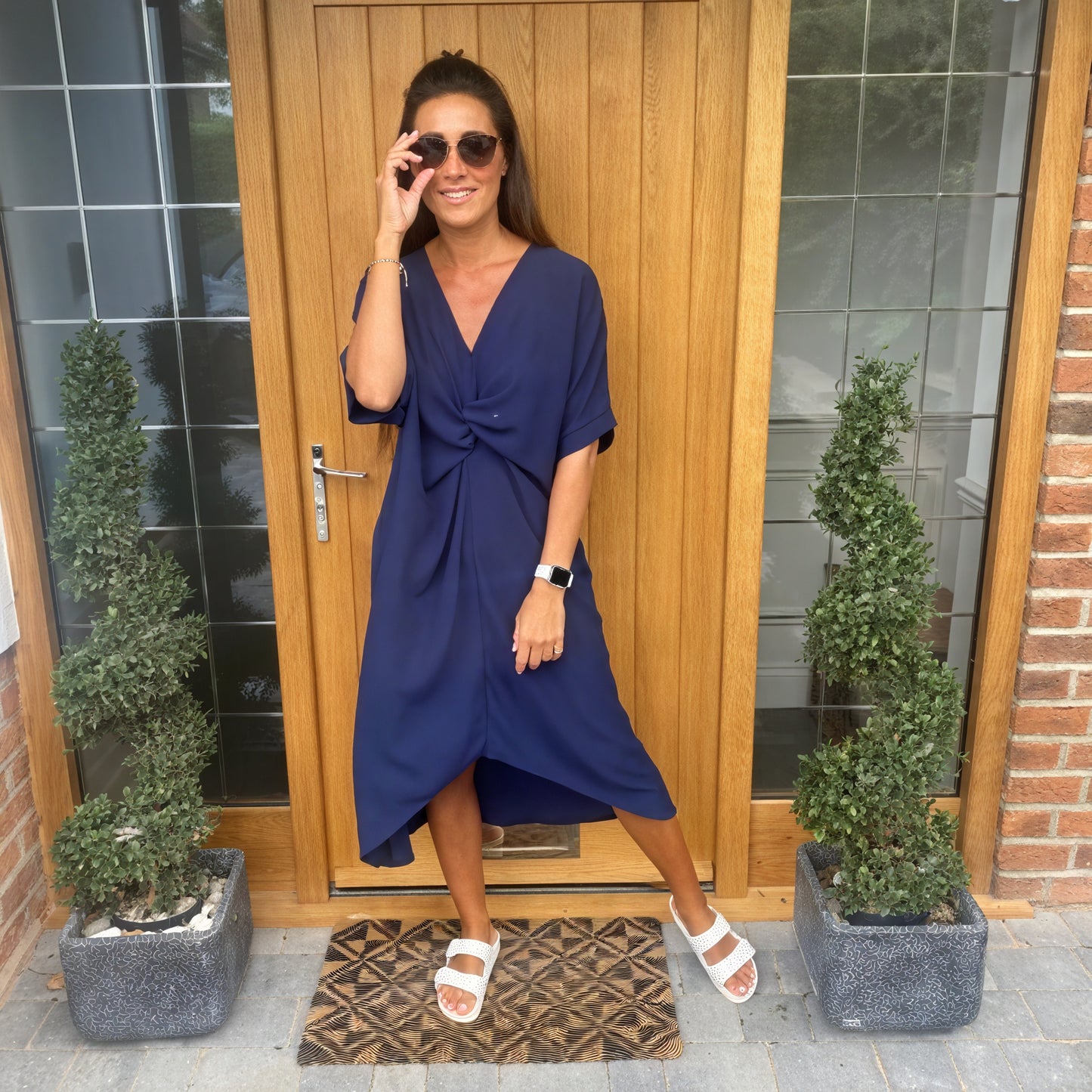 Tiffany Maxi Knot Dress - Blush Boutique Essex