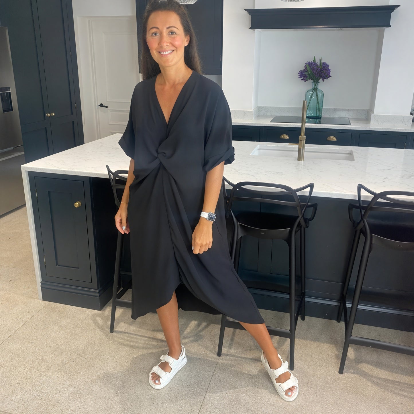 Tiffany Maxi Knot Dress - Blush Boutique Essex