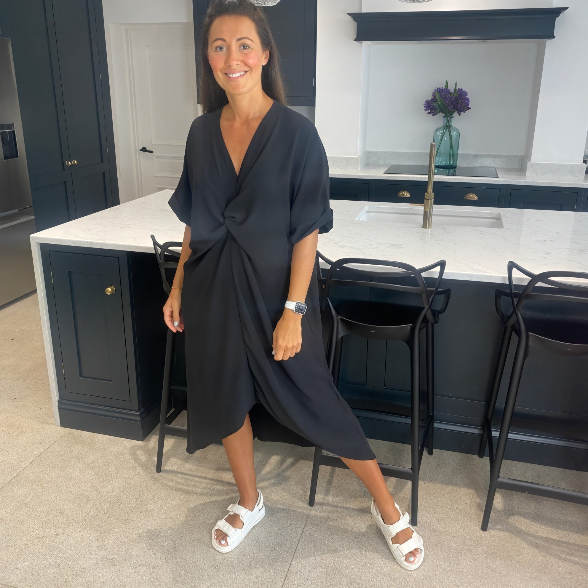 Tiffany Maxi Knot Dress - Blush Boutique Essex