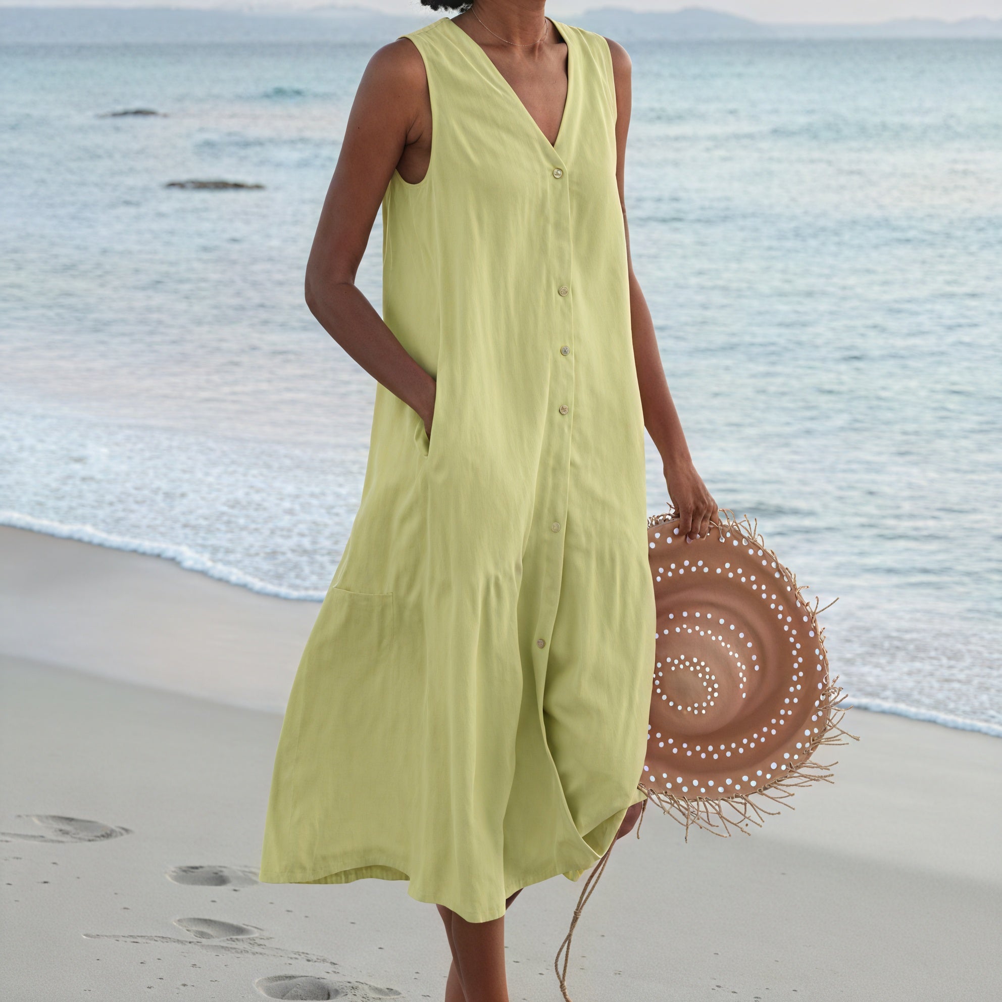 Sheila | Elegant Button-Down Summer Dress for Comfort and Style - Image 6