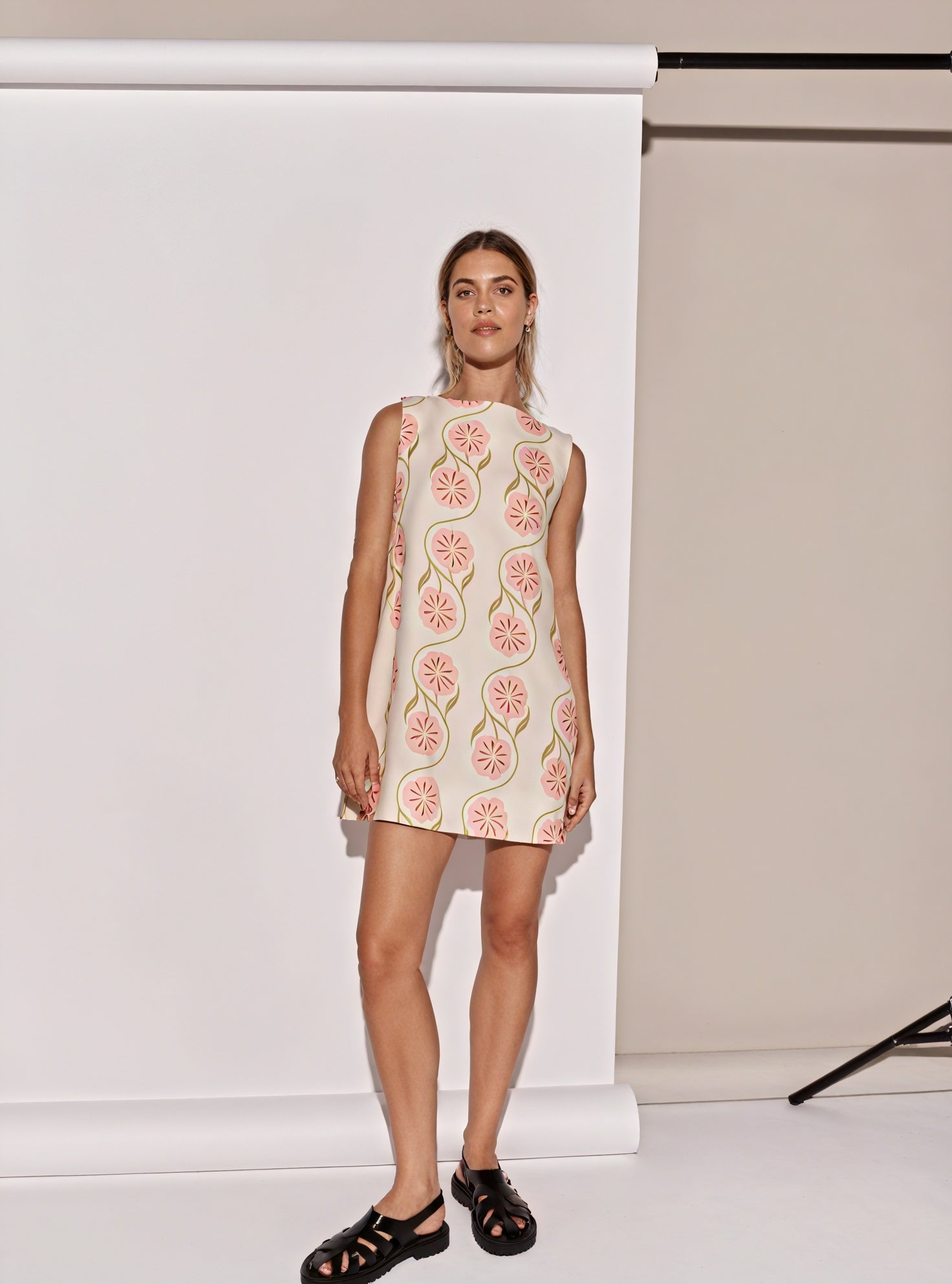 Basicfold Women's Sleeveless Floral Mini Dress – Unique Pattern-83292-b28e206e-1e0a-41f3-843d-fefc5962b0f9