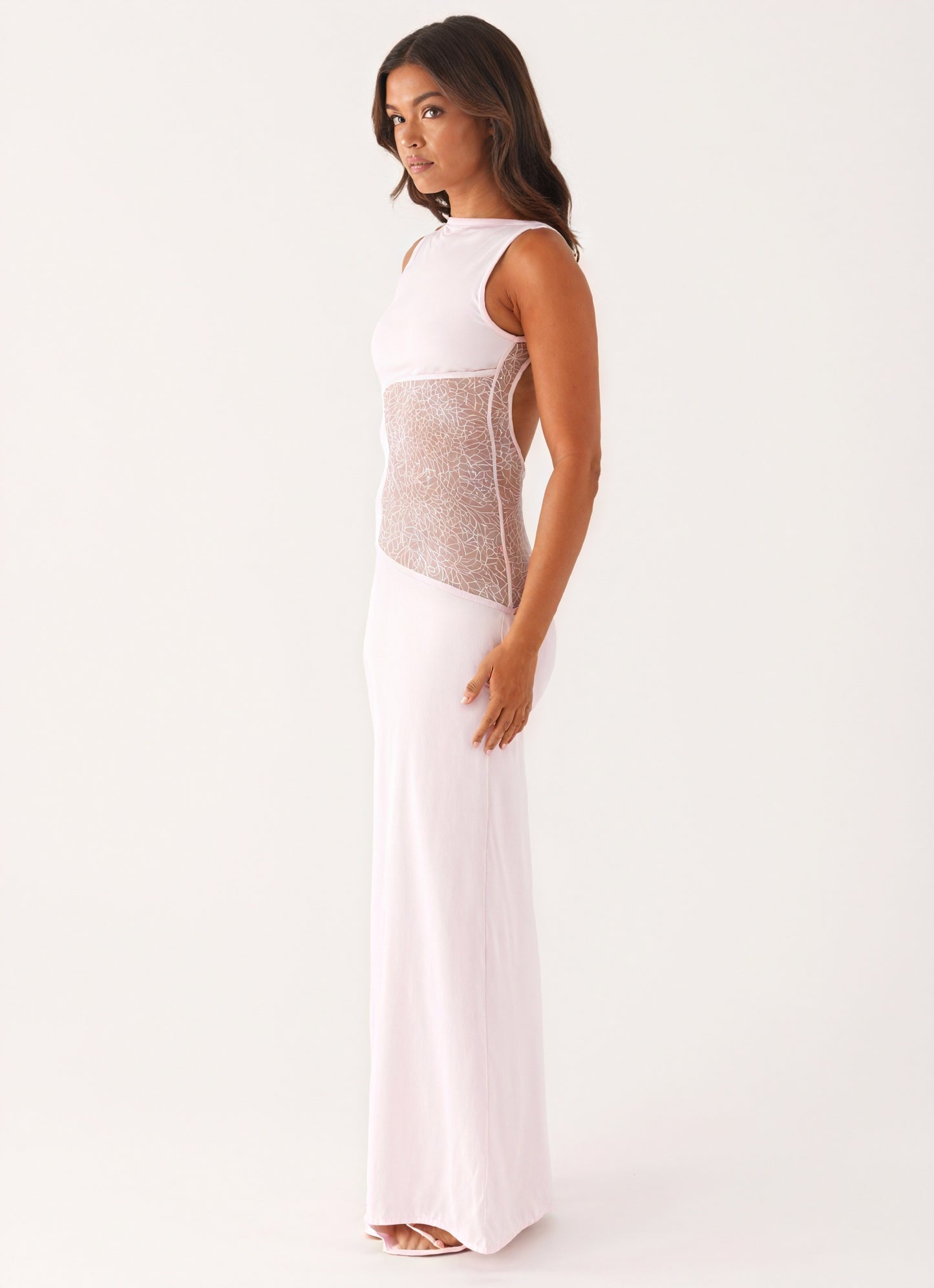 Women's Sleeveless Maxi Dress – Elegant Lace Panel Design, Formal Evening Gown-83478-dbceb145-1e9d-459c-aa13-d63770daa9a4