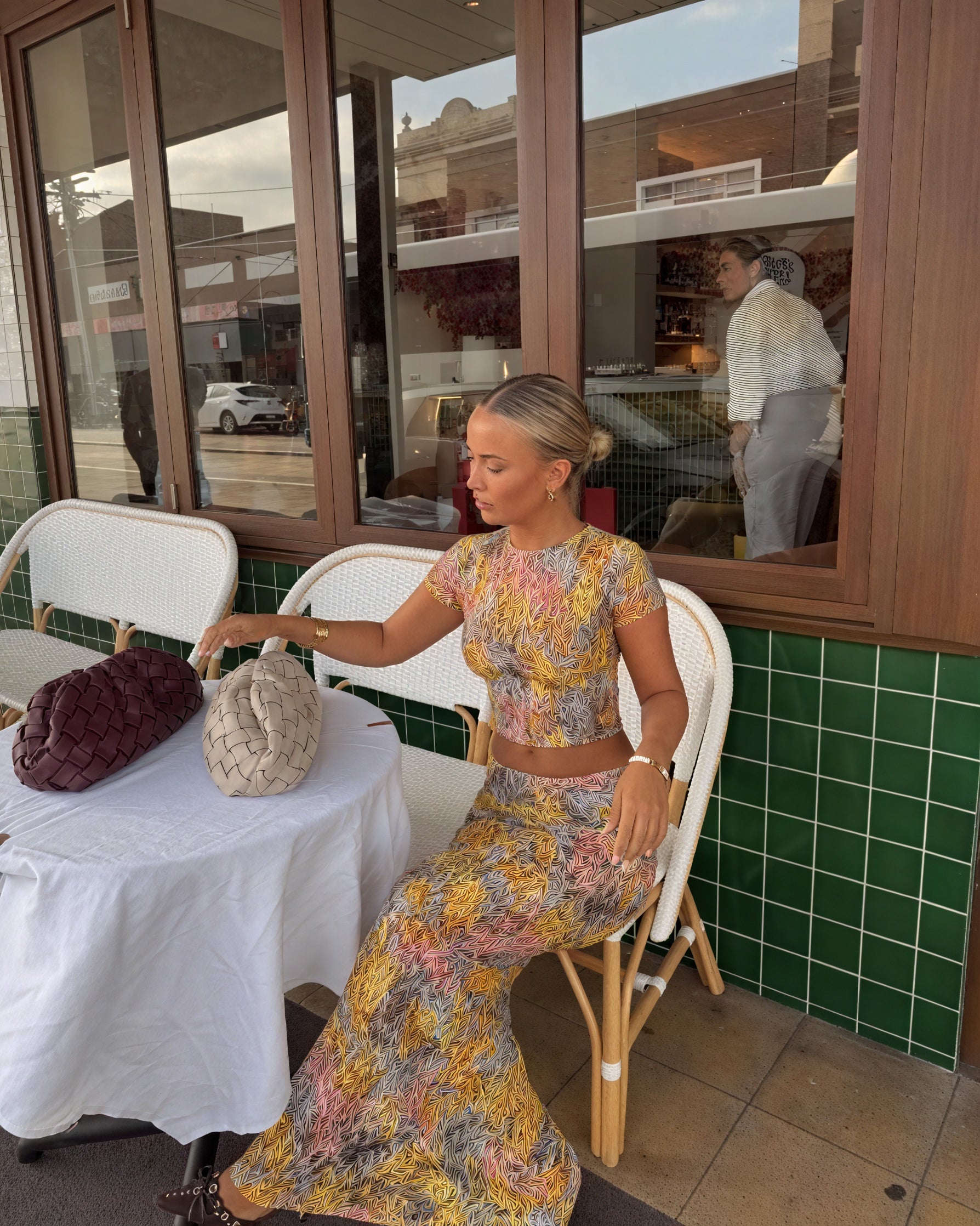 Women's Floral Print Two-Piece Outfit – Crop Top & Maxi Skirt Set-83559-6dba7c4c-8bf4-43d2-8f3f-9612af9fb6d2