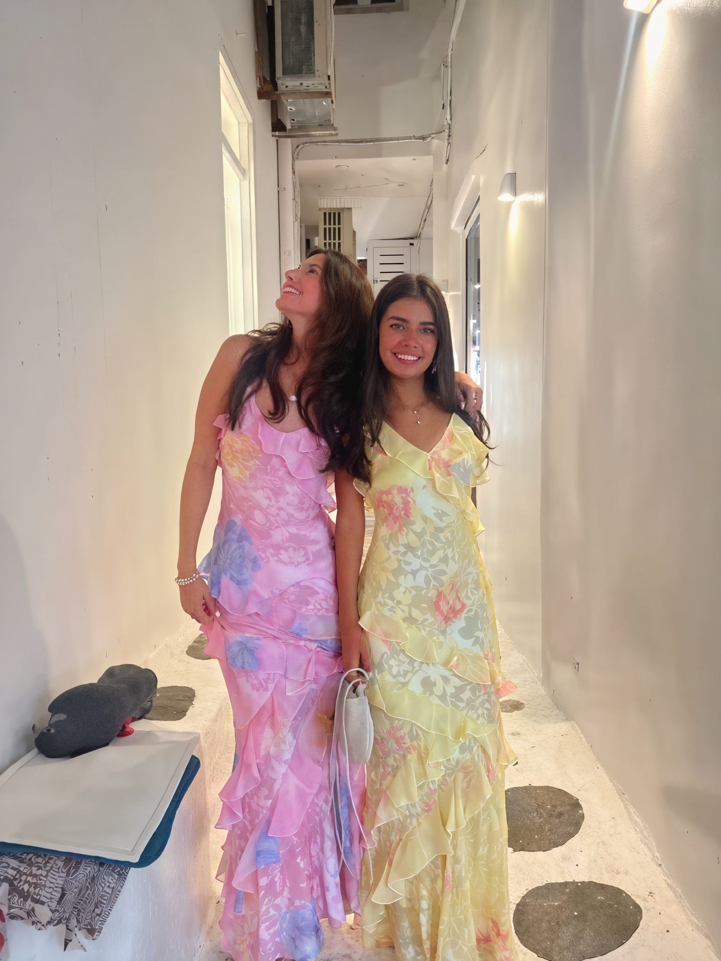 Women's Floral Sleeveless Dress – Ruffle Detailing, Spaghetti Straps, Summer Style-83560-c8ecf06b-9984-4b18-8b42-bdc5dd1ac79d