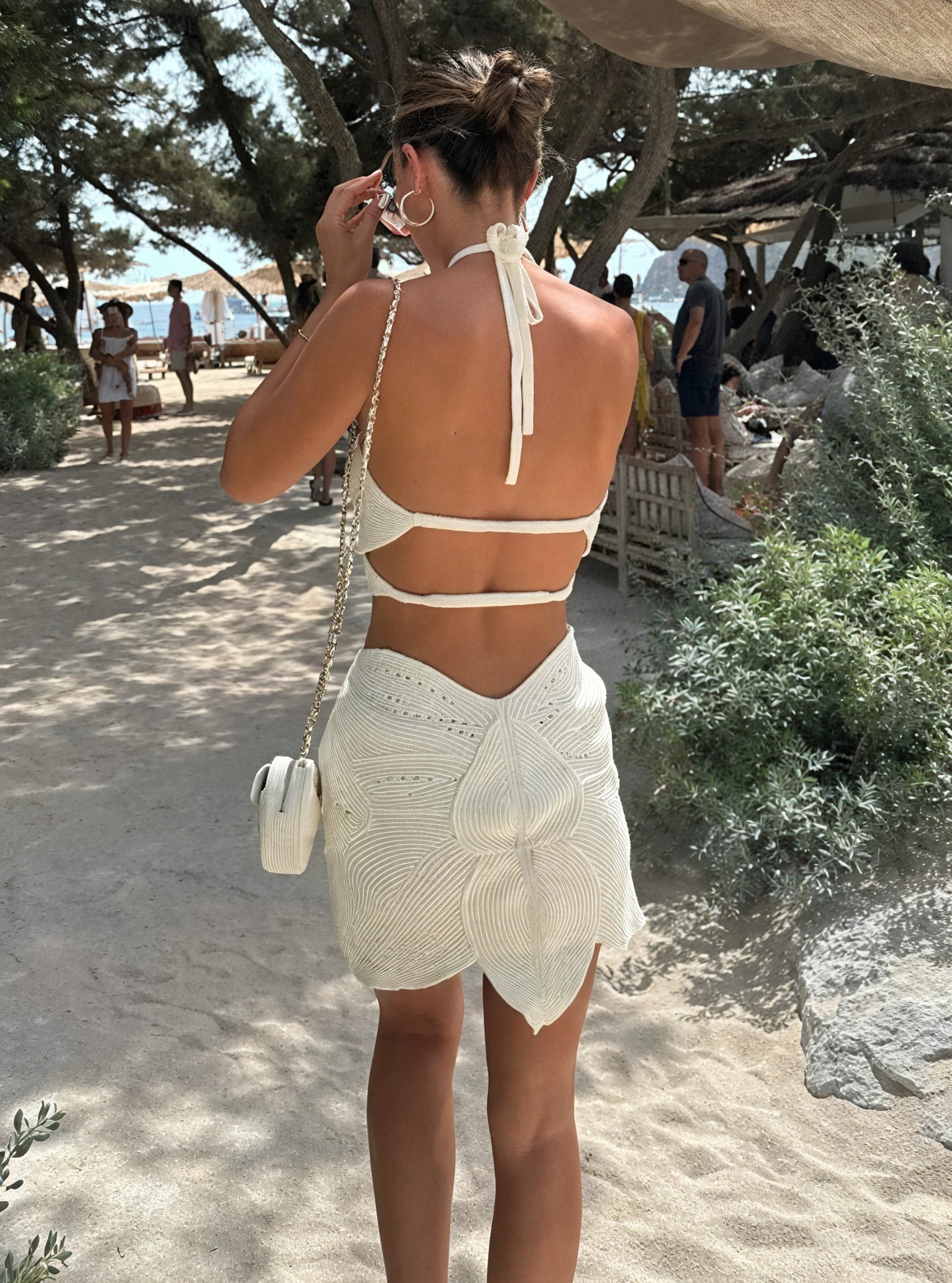 Women's Crochet Halter Dress – Cutout Detail, Breathable, Unique Design-83655-1e7b5c78-ac3e-4bc1-8369-16dd628ac743