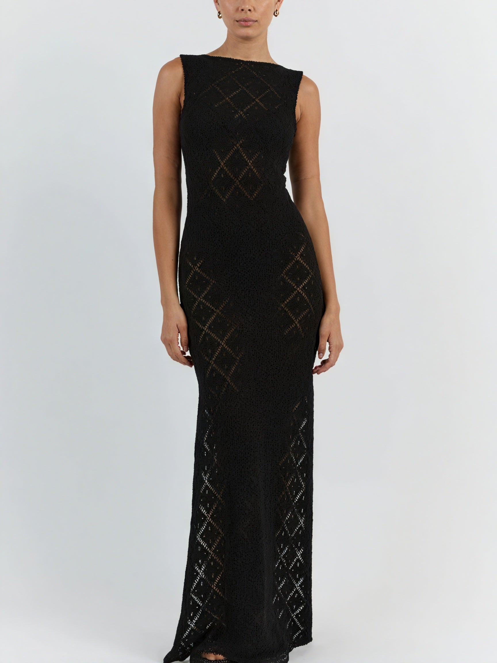 Women's Sleeveless Maxi Knit Dress – Open Weave, Lightweight, Oxford Clothing-83712-bc0766b8-941b-4d04-99ef-3a870b2138f8