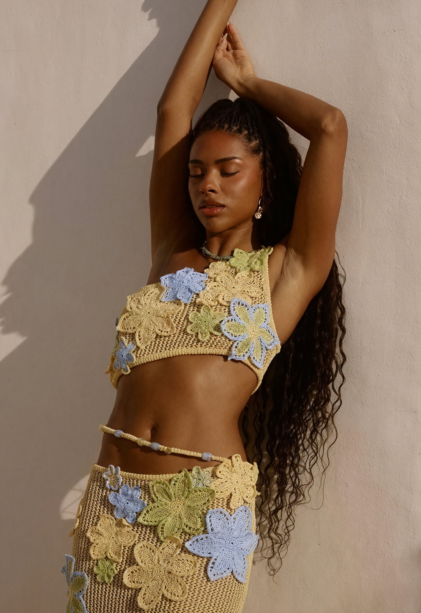 Women's Handmade Crochet Floral Two-Piece Dress Set, Bohemian Style-83755-cb11c182-4210-43e5-ab30-03a214ae99c1