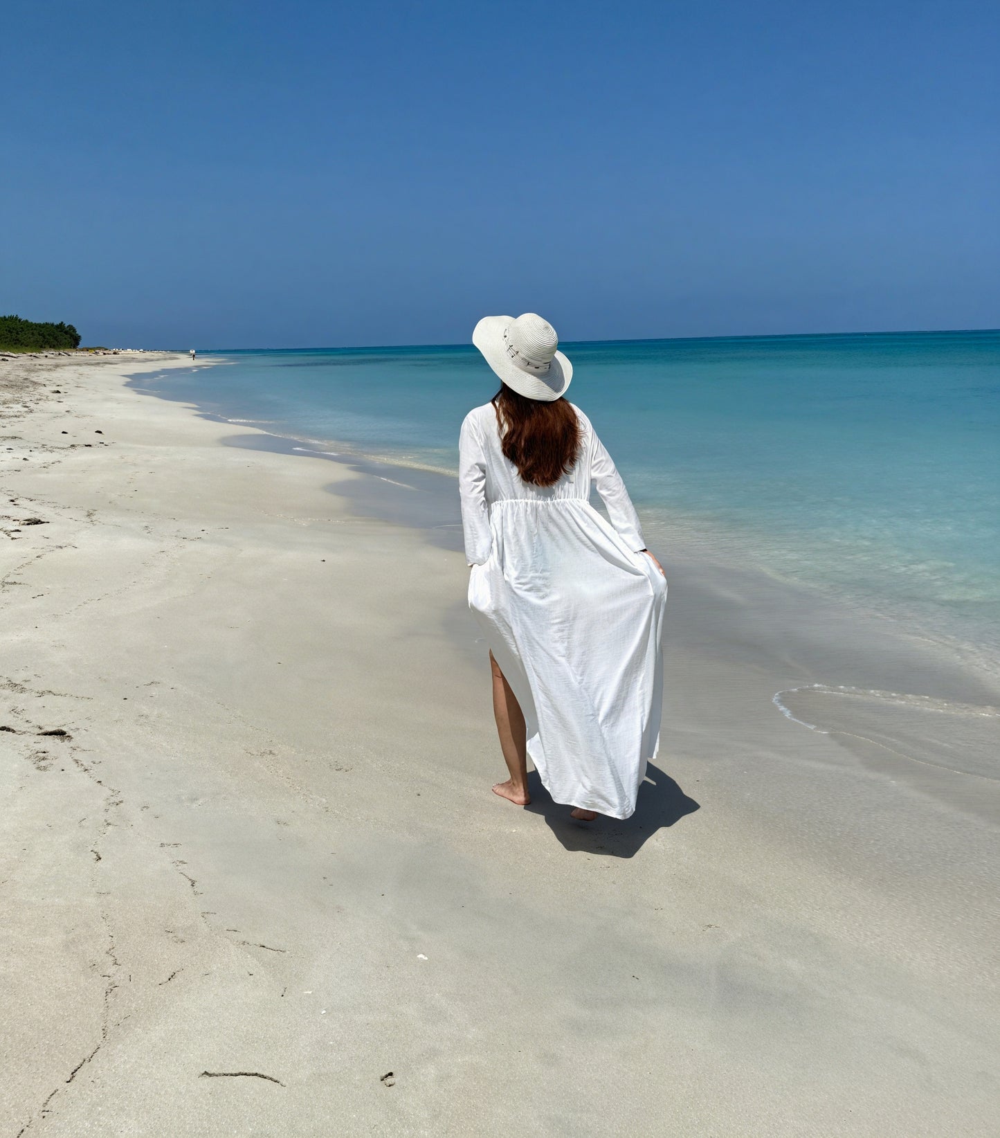 Women's Maxi Dress – Flowing V-Neck, Long Sleeve, Tie Waist-83779-21f97629-f229-41a5-a31f-9cfc3cdb863b