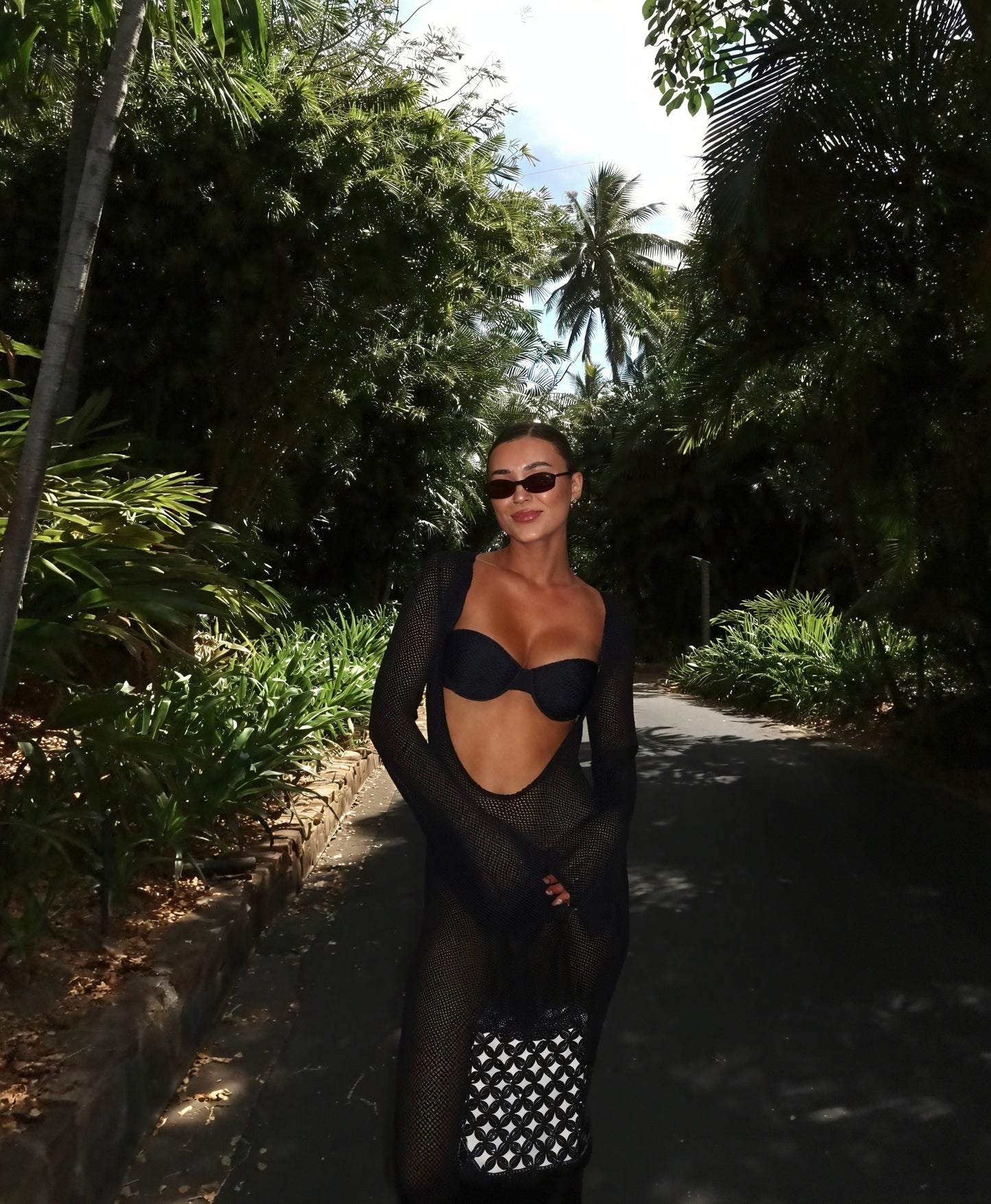 Women's Maxi Dress – Sheer Knit, Long Sleeve, Lightweight Cover-Up-83806-9e3185a4-ddf7-4b71-b48b-ec743360f594