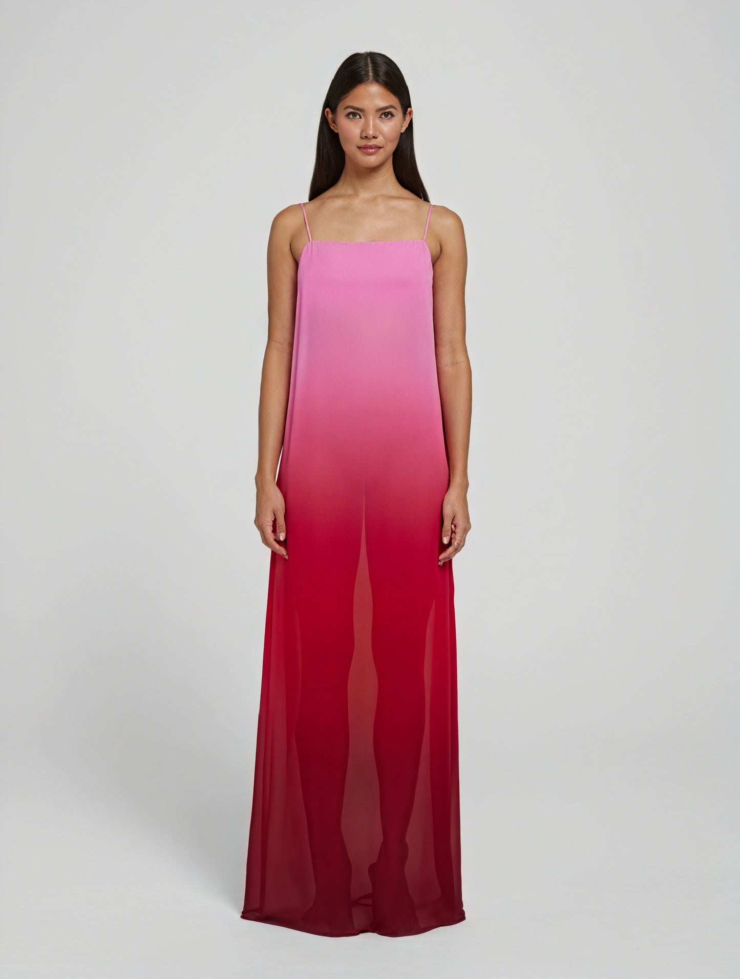 Women's Ombre Sleeveless Maxi Dress – Spaghetti Strap, Flowing Design-83812-d63d2dce-925f-4ae6-b6a2-b1afad055bd3