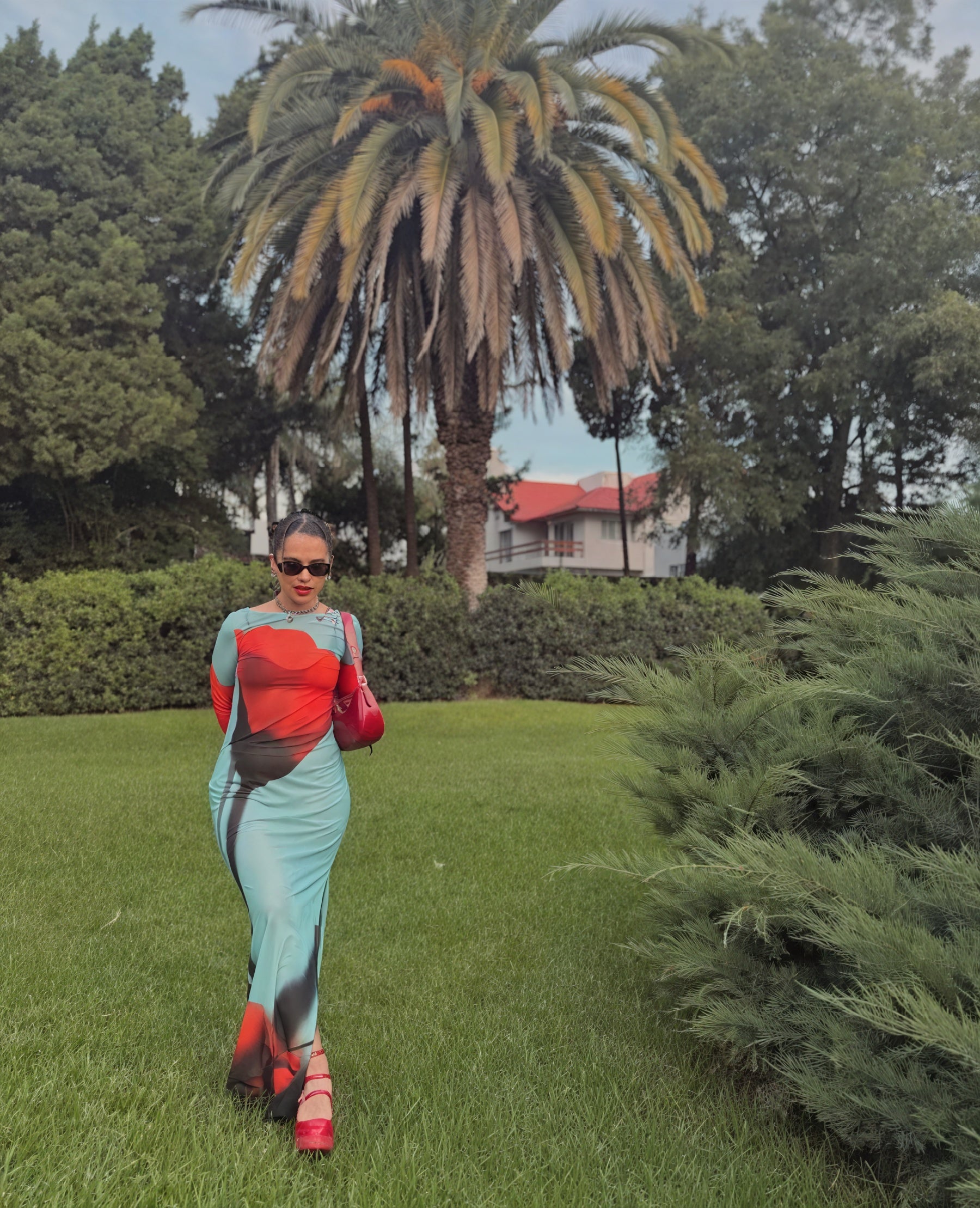 Women's Long Sleeve Maxi Dress – Colorful Printed, Floor Length, Oxford Clothing-83850-94a204c7-6c78-4ffe-b97c-a8c4d5c43043