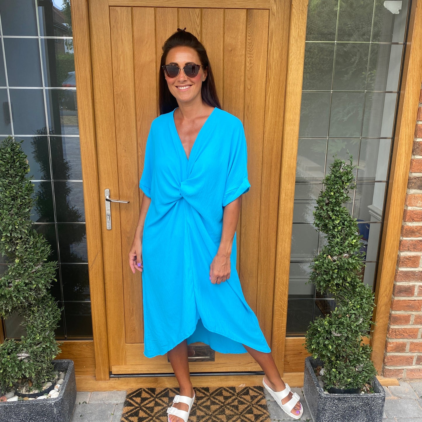 Tiffany Maxi Knot Dress - Blush Boutique Essex