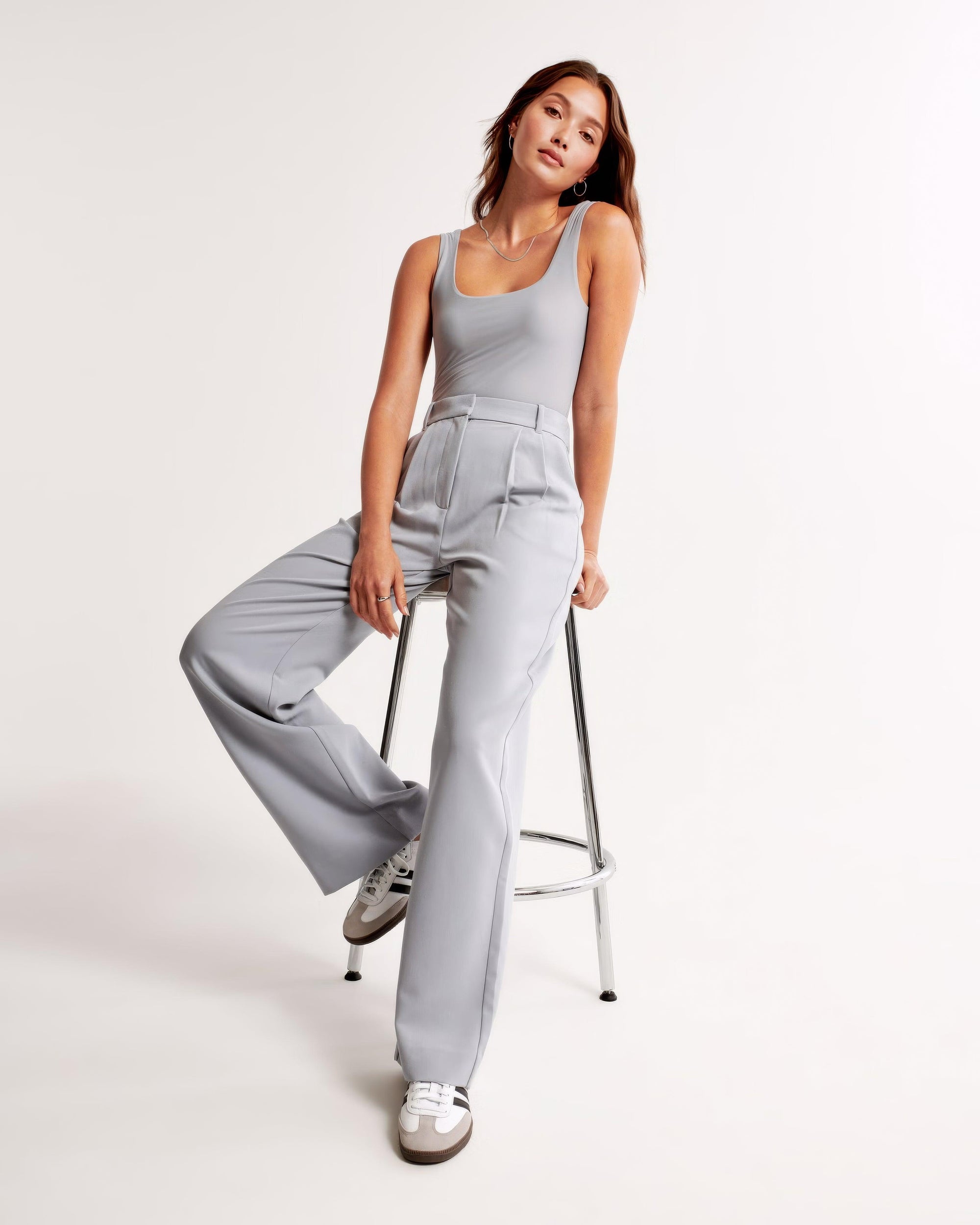 Zara | High Waist Pleated Leg Trousers with Tailored Fit - Image 16