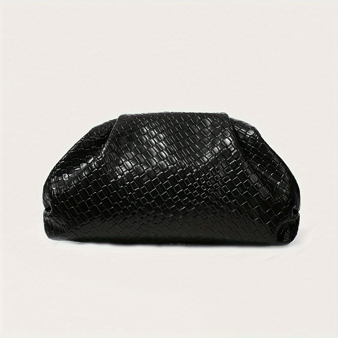 Woven Cloud Clutch: Minimalist Chic Handbag