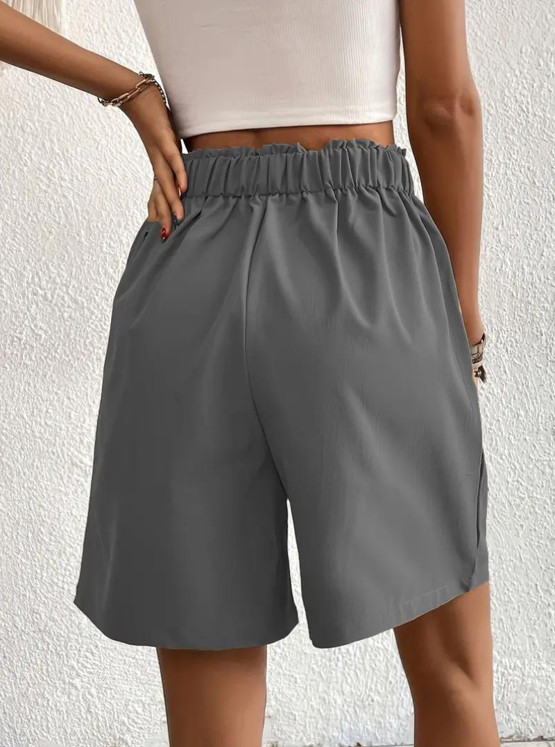 Women's High-Waist Pleated Shorts with Pockets – Versatile Style-82558-945c1670-2a86-48af-a96f-14598114cc85